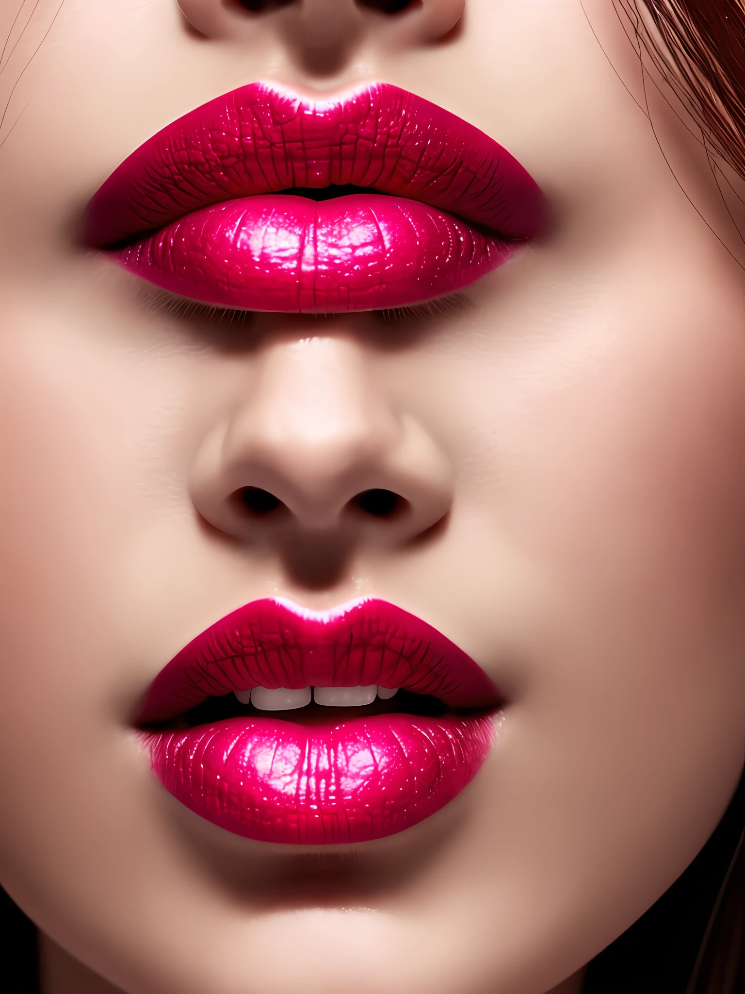 HD real people(16:9)Close-up of female lips,Eat lollipops sexy and plump,Eau,Epic texture,Focus on realistic lips,pink lipsticks,Seductive expressions,Open your mouth slightly,Slav
