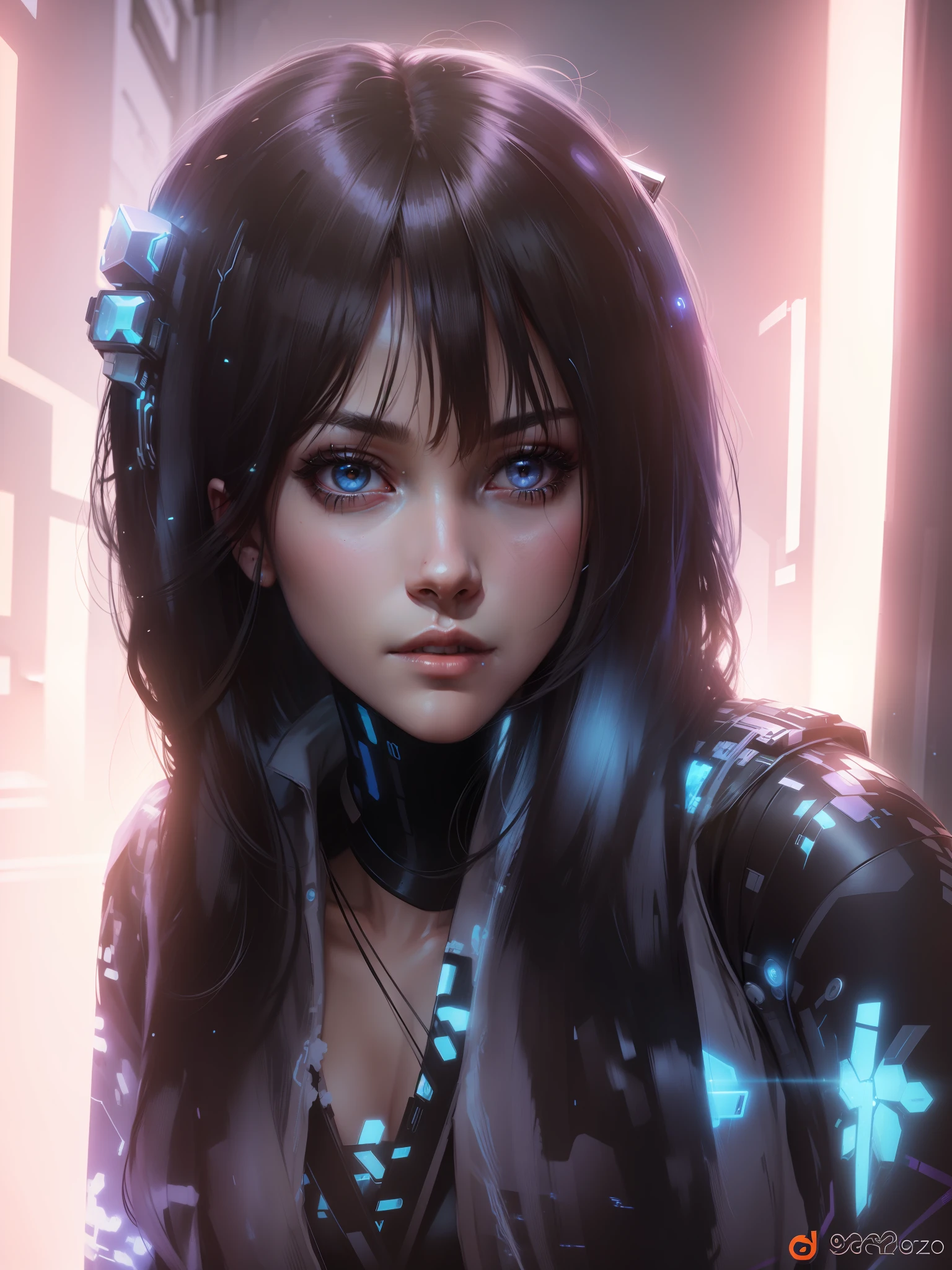 Change background cyberpunk beautiful girl,realistic face,8k,ultra realistic,