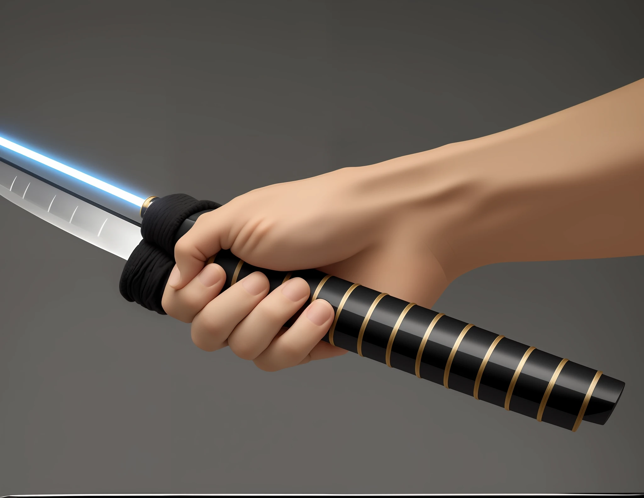 someone holding a knife with a lightsaber in their hand, Tenant le sabre laser 4 K, Katana en main, sabre laser katana, Tenir Katana, tenant un katana noir, Holding Sabre, holding an activated lightsaber, Tenir un katana, Tenant un sabre laser, Tenant un sabre laser, Reflective Katana Swing, Tenant un sabre laser, holding a samurai sword