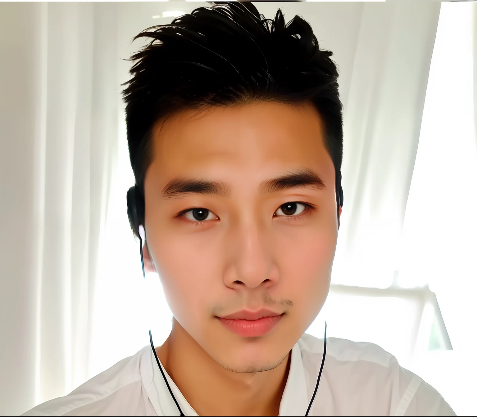 There was a man wearing a white shirt and headphones, 2 , 2 8 years old old, 2 3 yearsears old, yanjuntong chen, 2 4 zeng fanzh, 21 years old, 3 2 - year - old wenjun lin