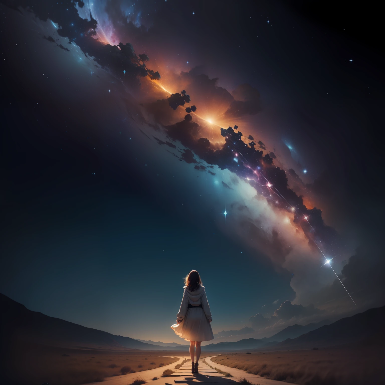 "Amid the stars shining in the night sky, Remember that you are also part of this vast universe. Just like the constellations, Your journey is unique and full of meaning. Embrace the opportunities that come your way and let your inner light guide every step you take."