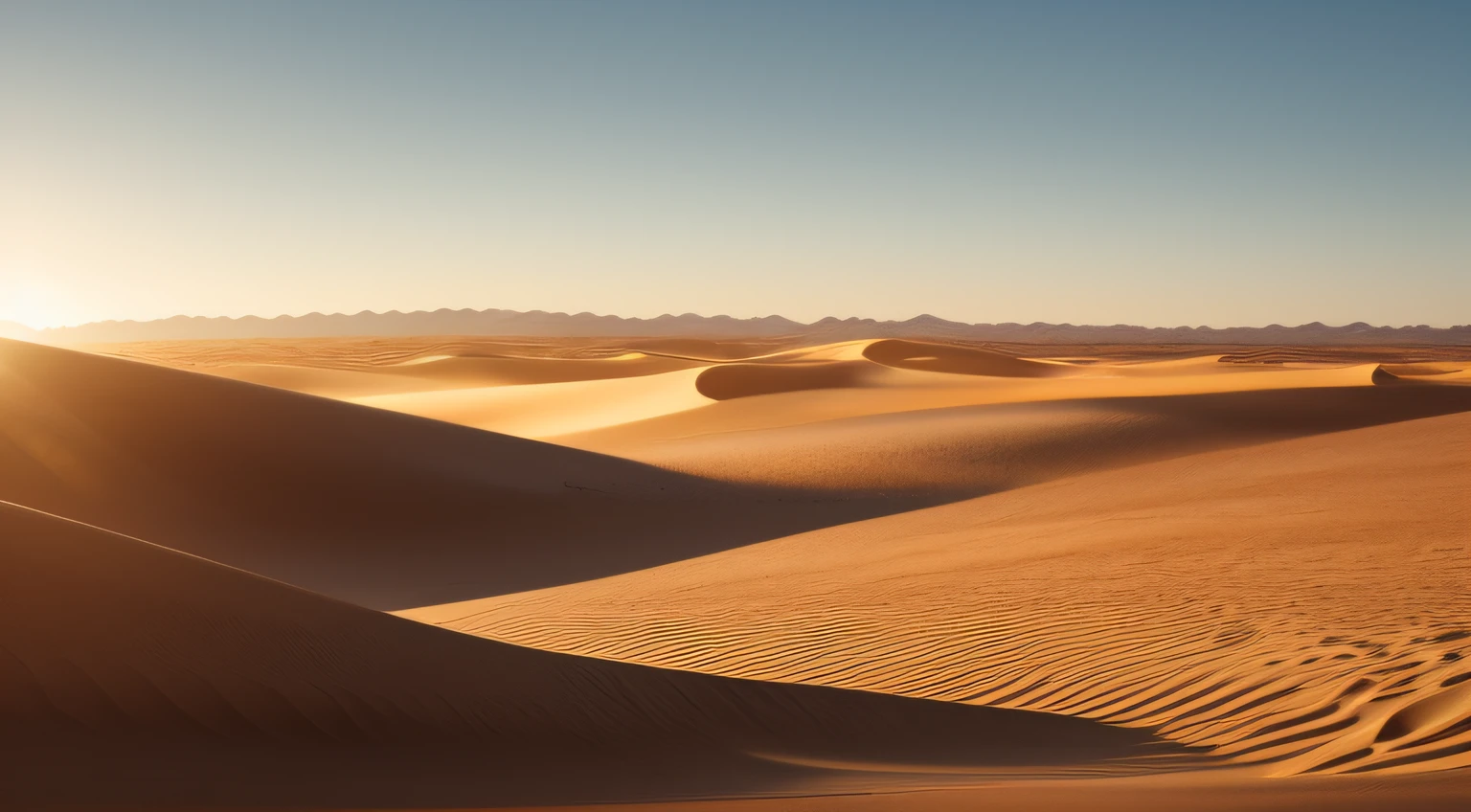 Vast sandy terrain