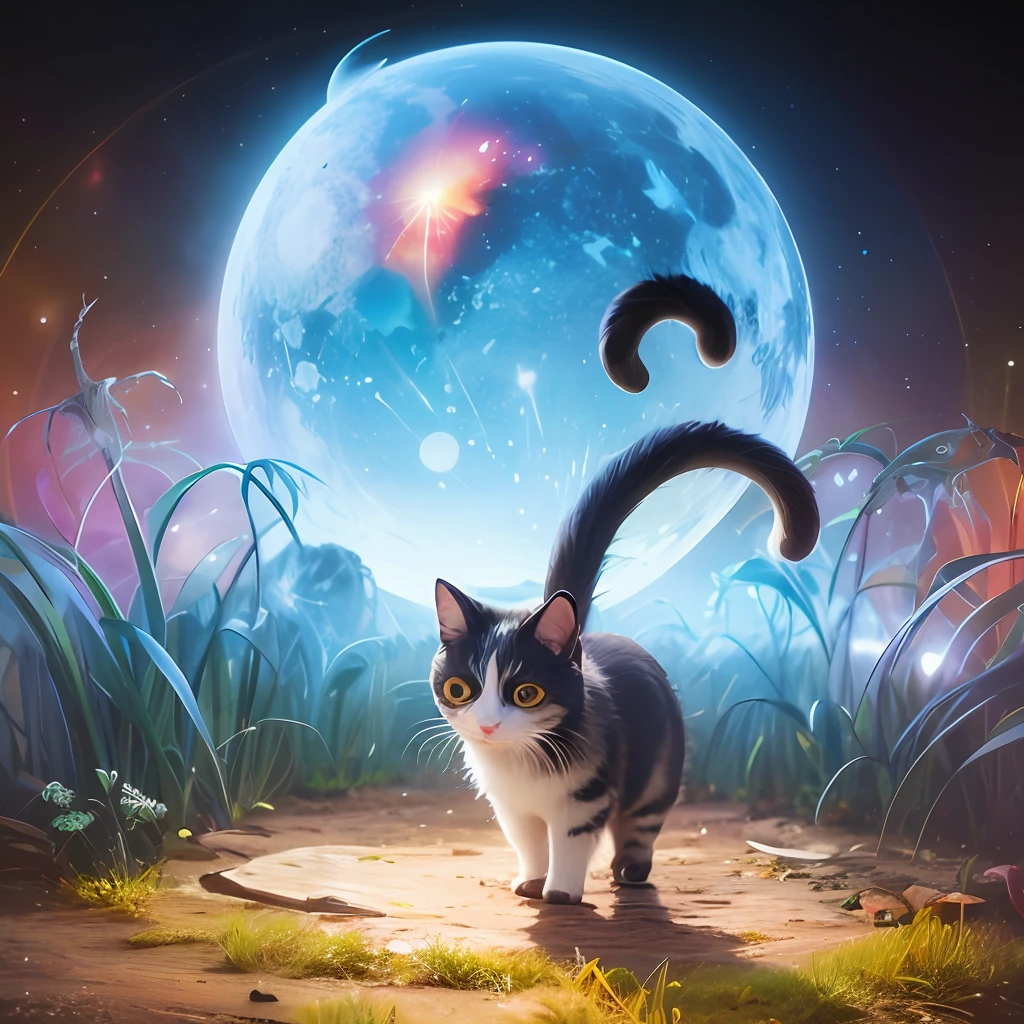 Cats living in the Enchanted Forest、Create a fantasy world where you can stand on two legs with mysterious magical powers。Using unique magical effects、Expressing the individuality and special skills of the cats、Breathe miraculous beauty into its world。