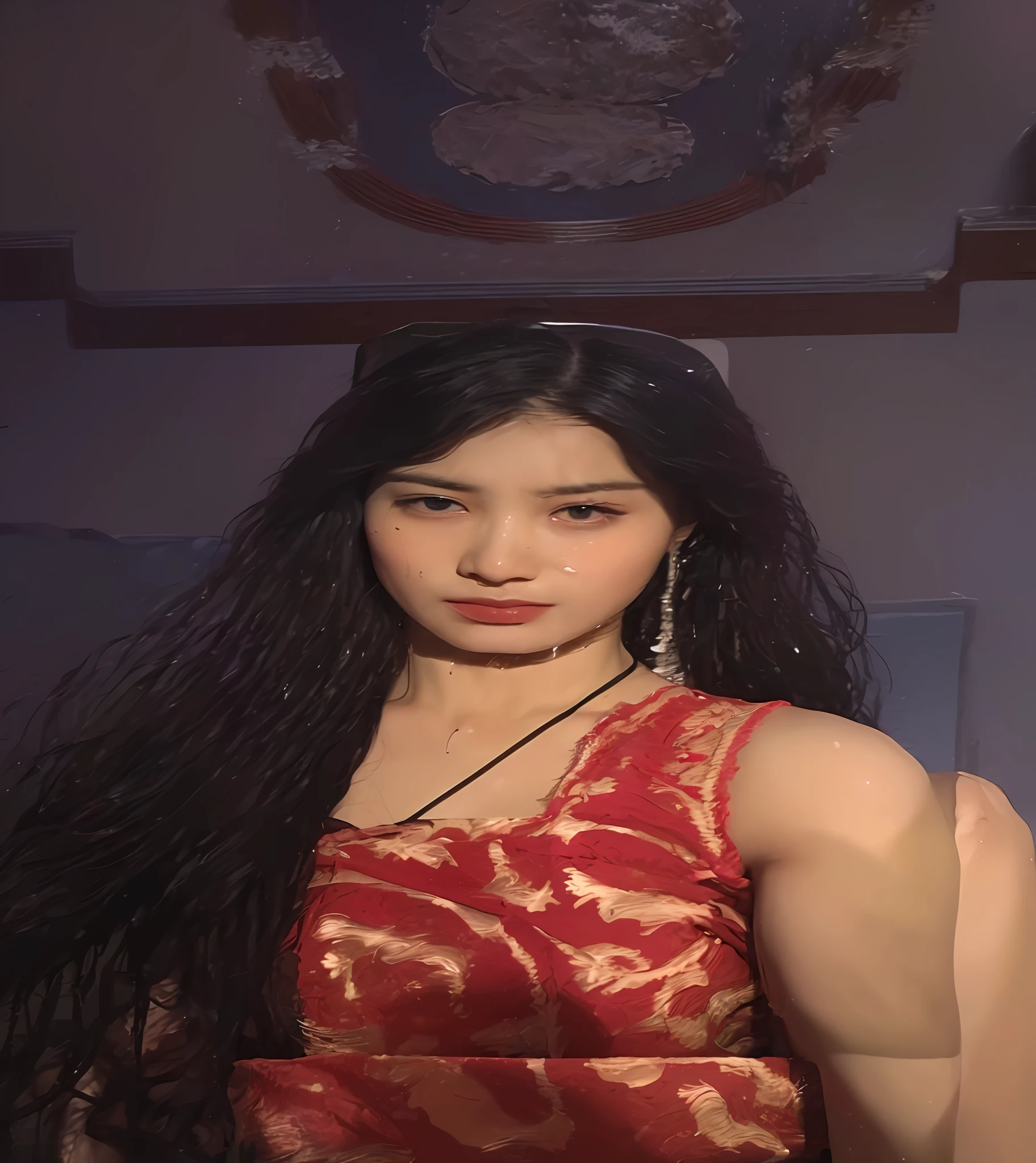 ((Top Quality, 16k, Masterpiece: 1.3)), Beautiful Women with Perfect Figure: 1.4, Slender Abs: 1.2, (((Long Wavy Hair)), ((Small: 1.4)), ((Kpop Idol: 1.3)), (Shower Water)), ((Lingerie 1.5)), (Bathroom)), Highly Detailed Face and Skin Texture, (Pose)), (Seductive)), (Spread Your Legs)), (( Drenched body))