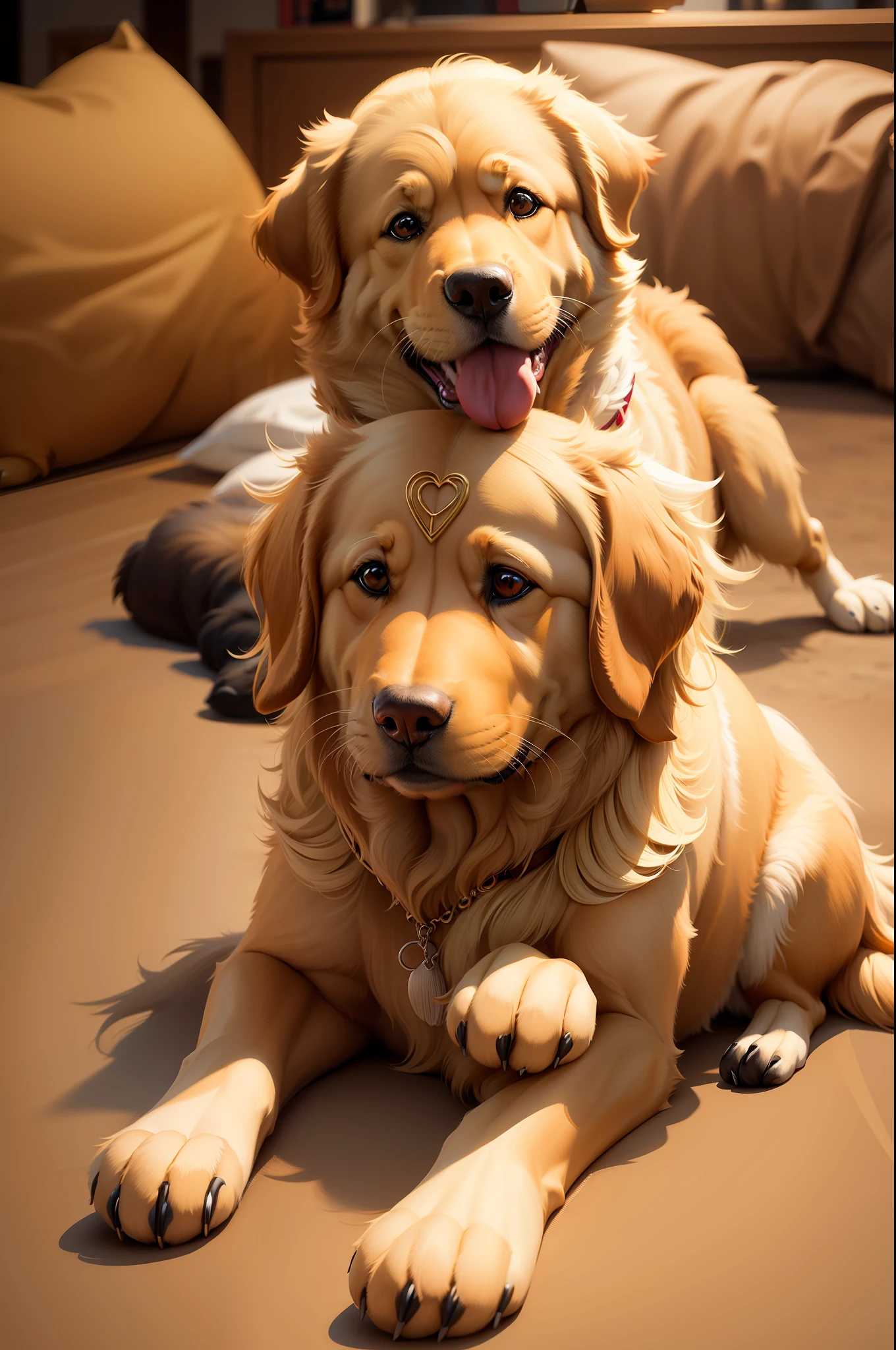 desenhe um filhote de golden retriver