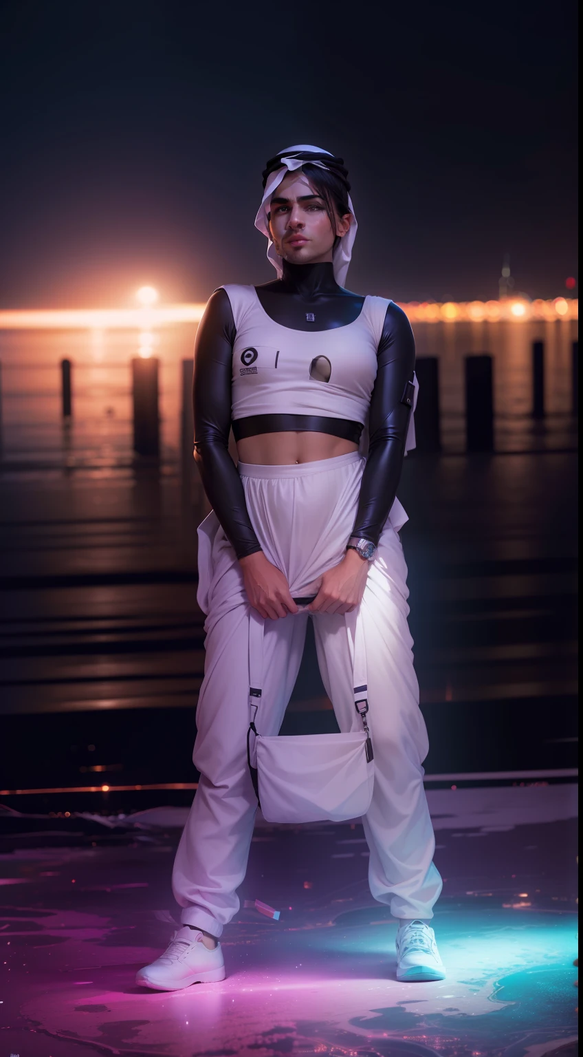 change background dubai night ultra realastic