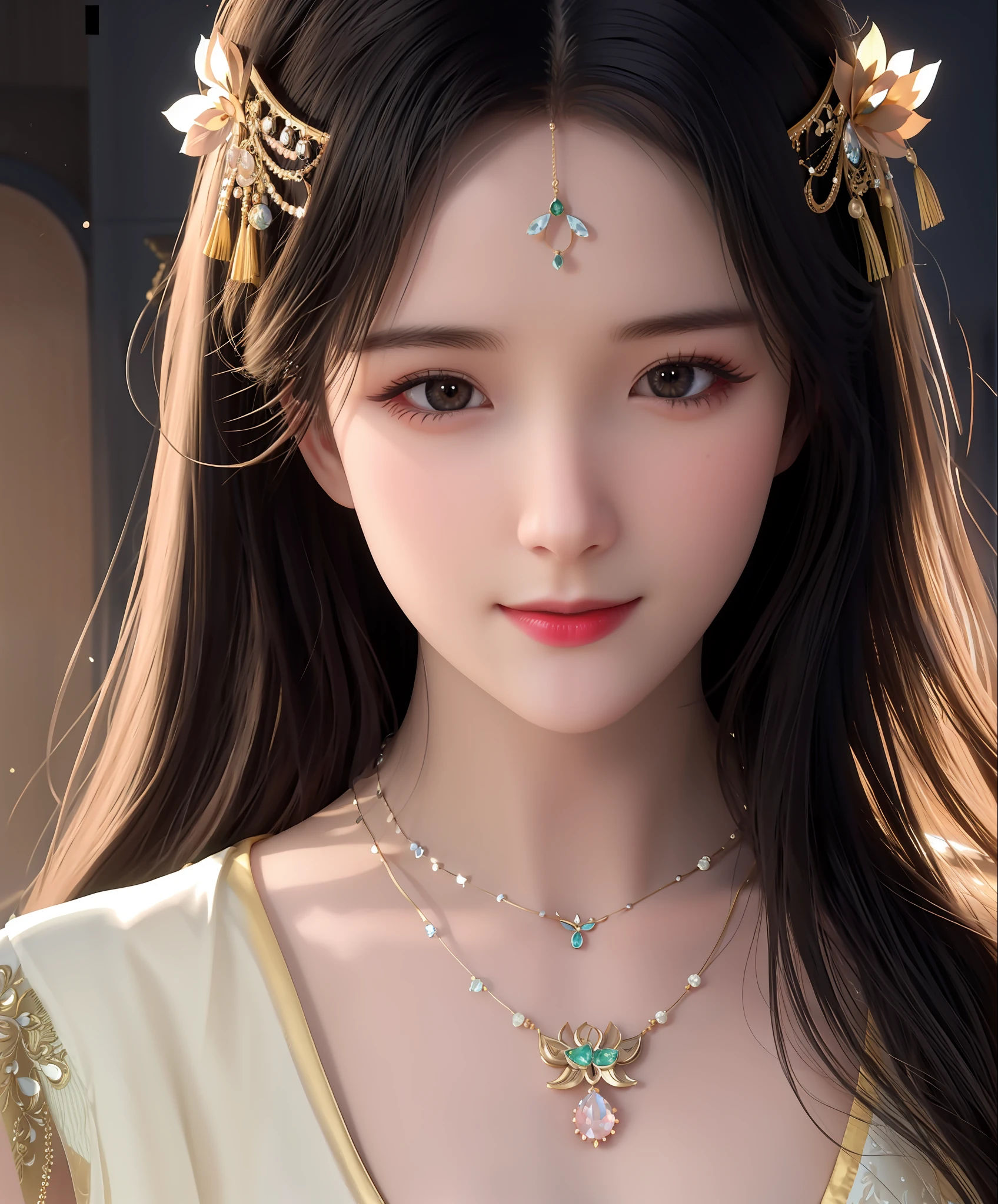 best quality, masterpiece, highres, 1girl,china dress,hair ornament,necklace, jewelry,Beautiful face,upon_body, tyndall effect,photorealistic, dark studio, rim lighting, two tone lighting,(high detailed skin:1.2), 8k uhd, dslr, soft lighting, high quality, volumetric lighting, candid, Photograph, high resolution, 4k, 8k, Bokeh,
