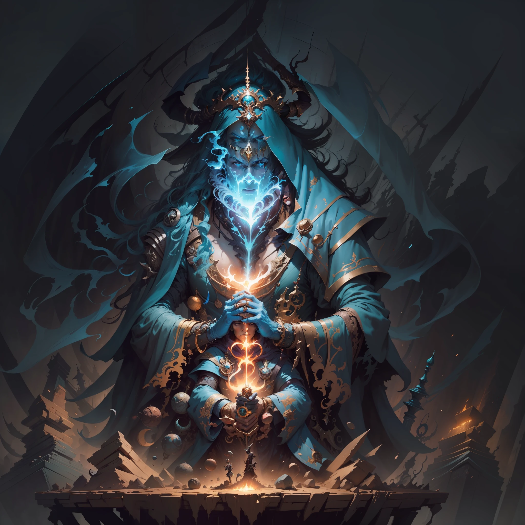 a painting of a man with a cape and a crown on his head, Mohrbacher, Estilo Peter Mohrbacher, Nenhum estilo de arte Mohrbacher, Pedro Mohrbacher C 2 0, Nenhum estilo de Peter Mohrbacher, O estilo de Peter Mohrbacher, Pedro Mohrbacher. Motor irreal, Peter Mohrbacher Artstyle