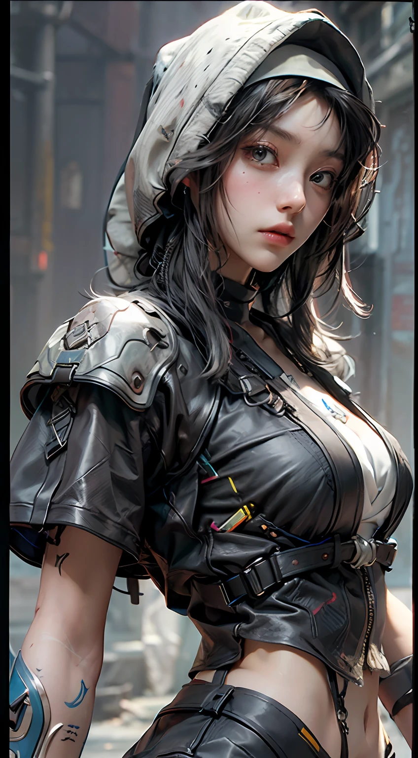 ((Best quality)), ((masterpiece)), (detailed:1.4), 3D, an image of a beautiful cyberpunk hijabi female,HDR (High Dynamic Range),Ray Tracing,NVIDIA RTX,Super-Resolution,Unreal 5,Subsurface scattering,PBR Texturing,Post-processing,Anisotropic Filtering,Depth-of-field,Maximum clarity and sharpness,Multi-layered textures,Albedo and Specular maps,Surface shading,Accurate simulation of light-material interaction,Perfect proportions,Octane Render,Two-tone lighting,Wide aperture,Low ISO,White balance,Rule of thirds,8K RAW,