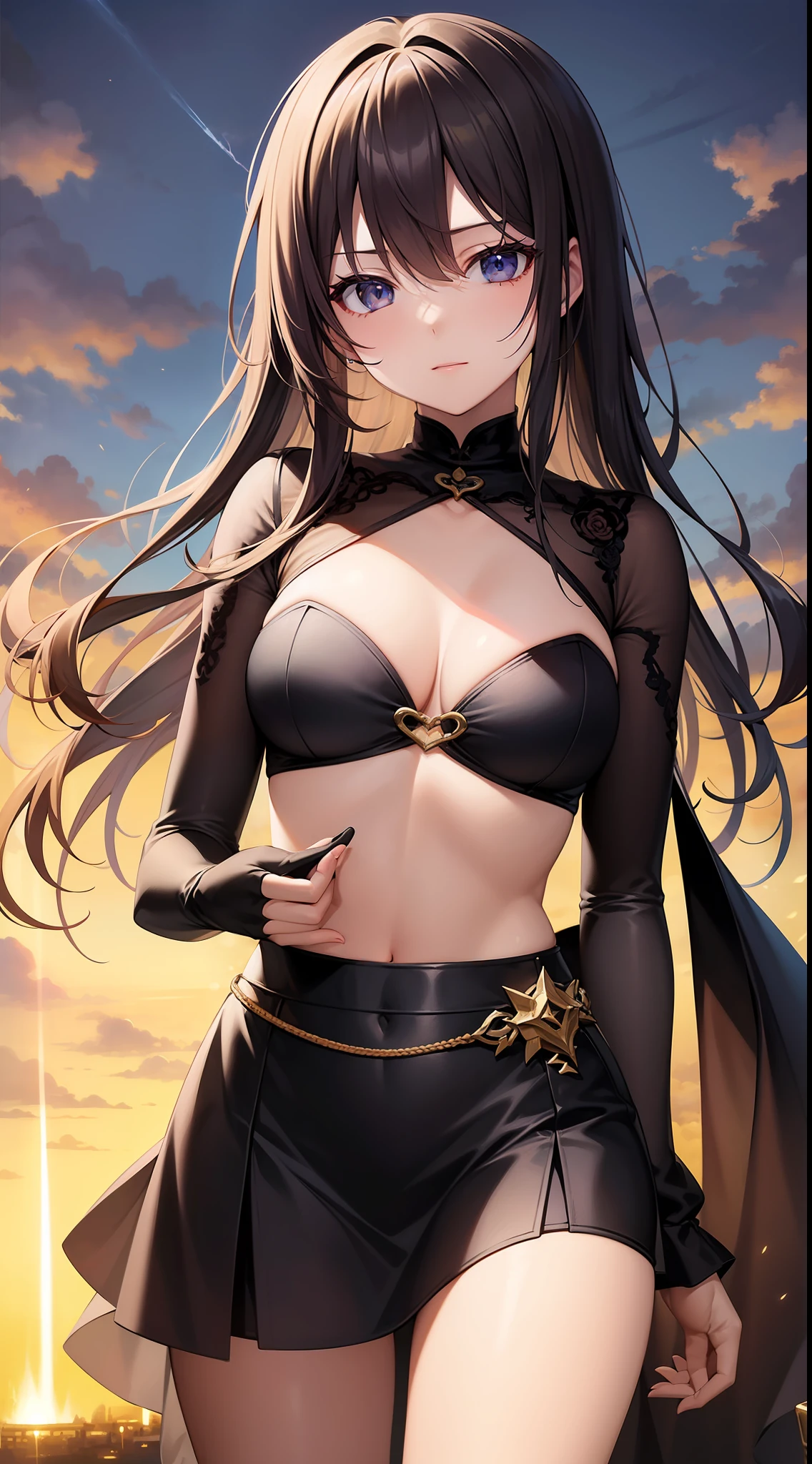 Masterpiece、top-quality、1girl in、Thunder Witch、thunder、Powerful anime illustrations、