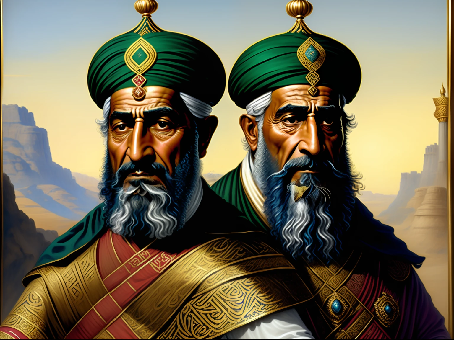 A portrait of the ruler of Tabaristan at the beginning of the Islamic period in Iran