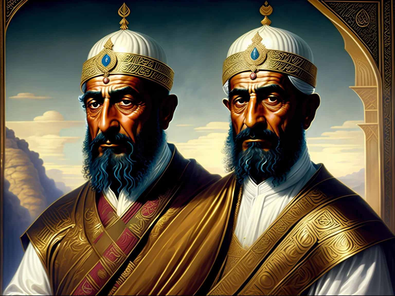 A portrait of the ruler of Tabaristan at the beginning of the Islamic period in Iran