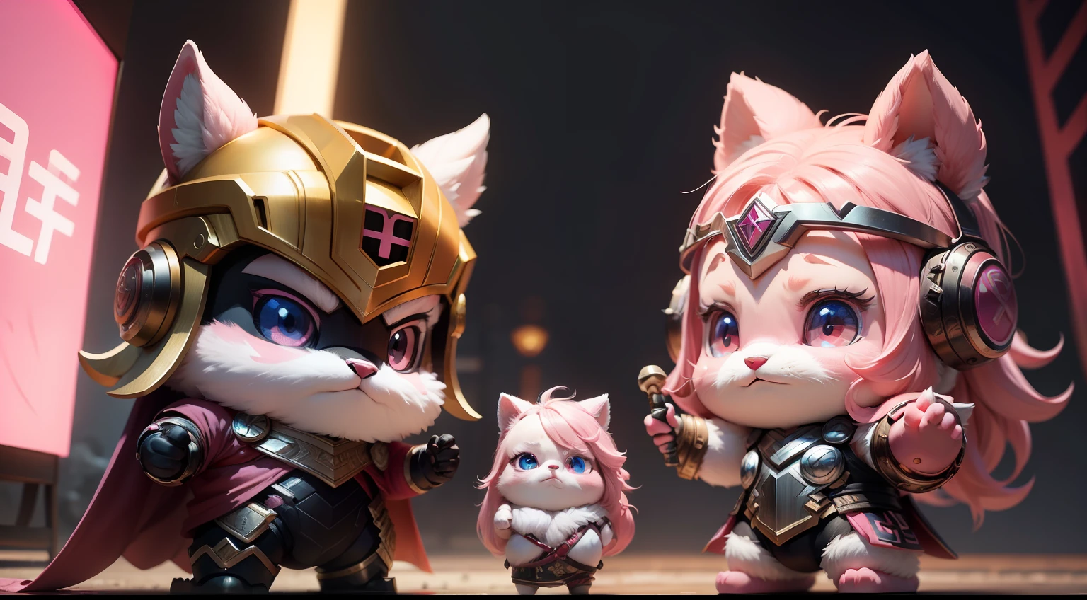 Pink thor , with eight uprising cultural characteristics, distinctive characteristics, rich connotation Jiangxi city IP has unique creativity and design, in line with the characteristics of the times Cute image, great affinity and communication Cute little animals Furry, anime, contemporary art, UHD