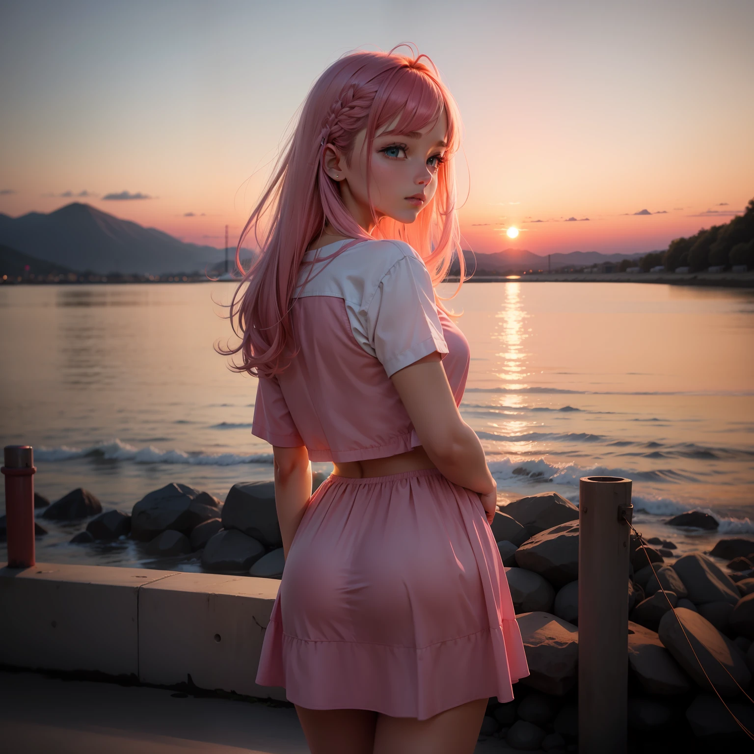 Sunset,in pink