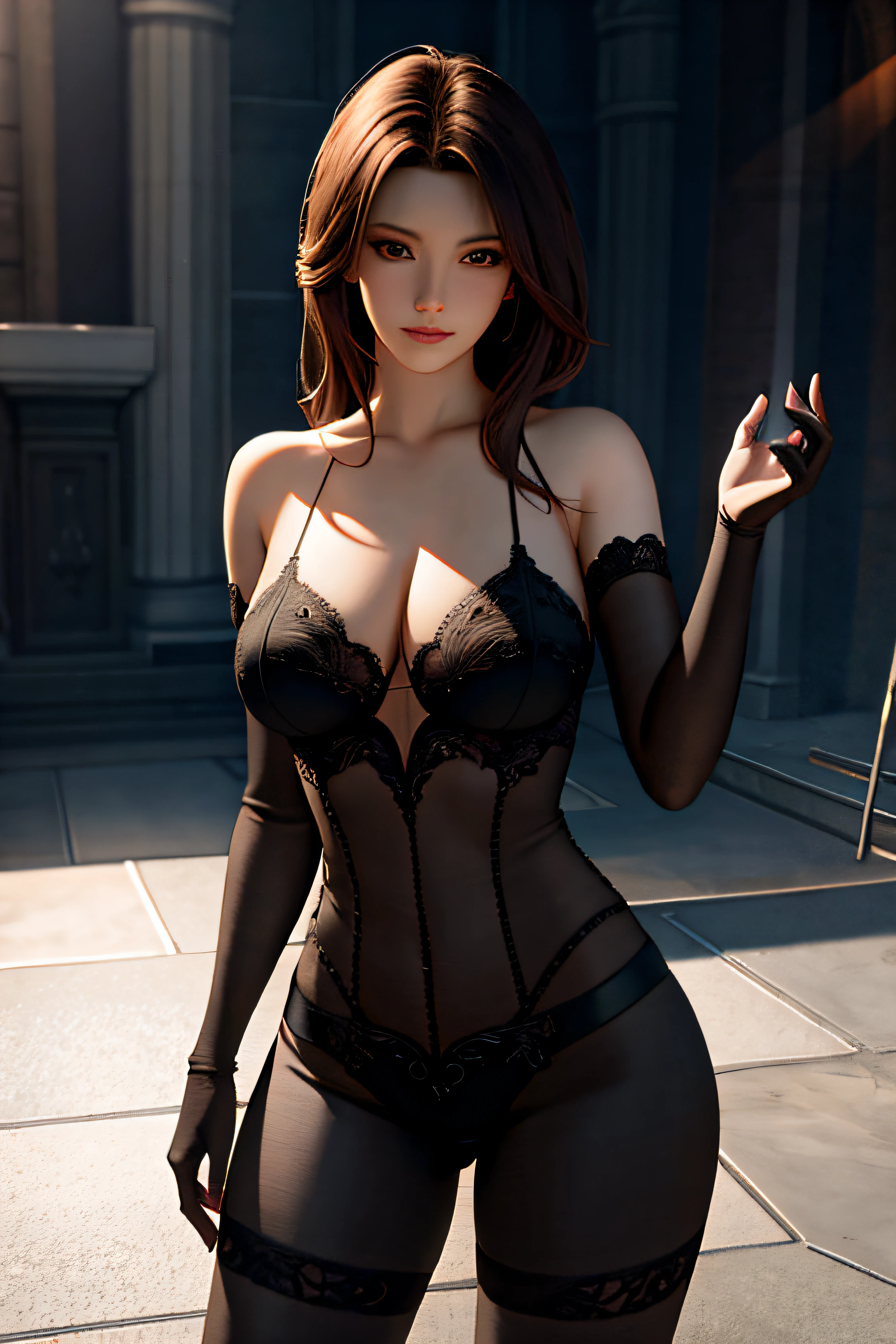 Masterpiece, Best Quality, High Quality, HD, High Quality Textures, High Quality Shadows, High Detail, Realistic, Cinematic Light, Side Light, Lens Vignetting, Ray Tracing, Sharp Focus,