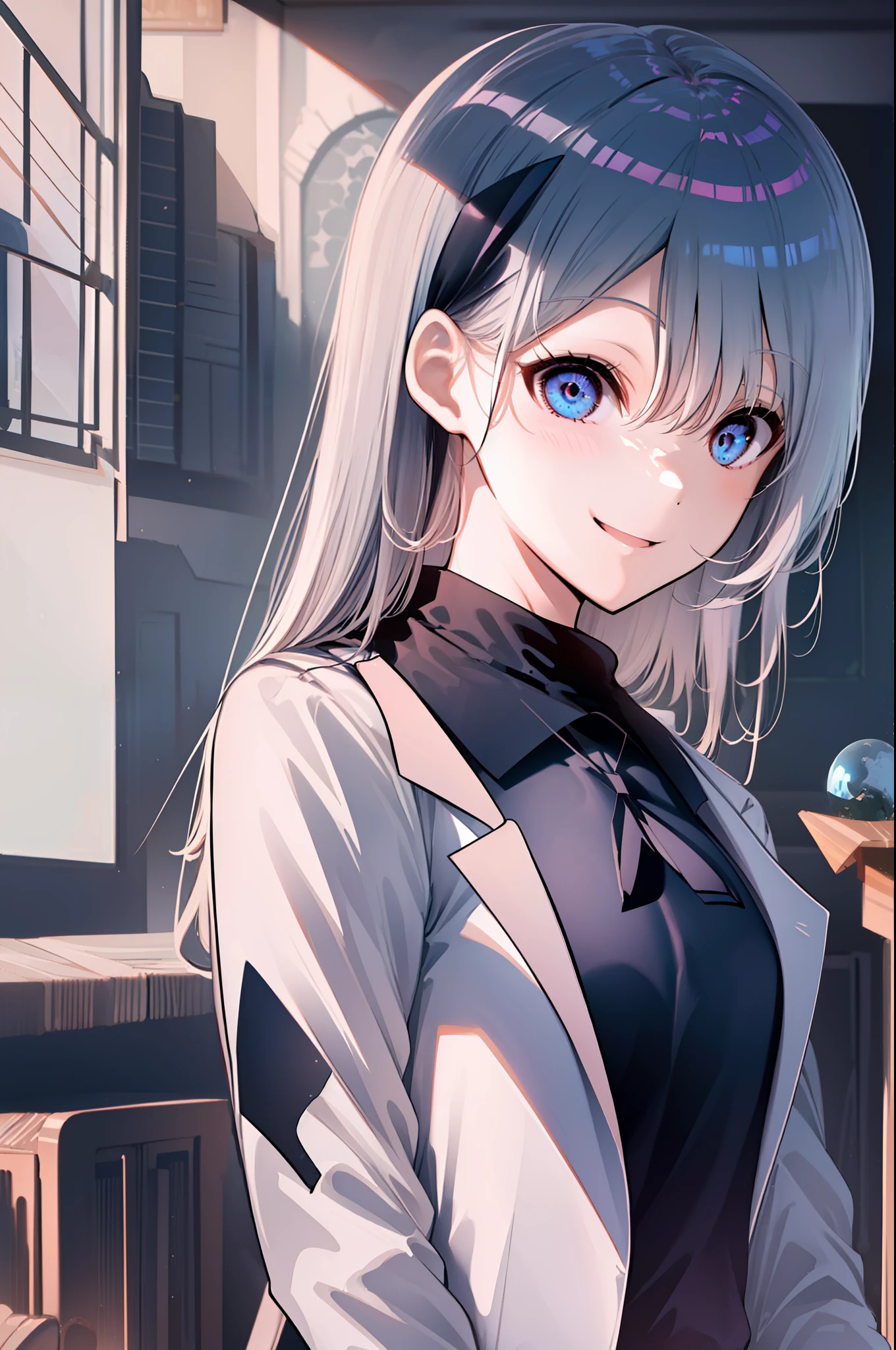 (((((obra-prima))))), (((((melhor qualidade))))), High, ((((1Kei)))), ((((((Ultra-detailed blue hands and eyes)))))), ((((1girl)))), ((Formoso)), (((cabelo longo))), ((((((((((Fomoso sorriso feminino e cativante)))))))))), ((((sozinha)))), ((((((Uma garota com cabelo grisalho longo e olhos azuis)))))), (((fita))), (((franja))), (((鎖骨))), ((((cabelo grisalho)))), (((faixa de cabelo preta))), (((neck ribbon))), (((cabelo entre os olhos))), ((((middlebreasts)))),((((There is only one person)))), ((((adolescente de 15 anos)))), (((female school uniform white shirt black jacket open jacket long black pants))), ((corpo inteiro anatomicamente correto)), pernas normais, ((usa sapatos pretos)), ((Ela tem o rosto assustado e confuso)), ((Detailed full scenario)), ((mystery)), ((Tempo tenso)), Postura equilibrada, blush sutil | | |, Pingente de cristal BREAK golden hour, (Rim lighting): 1.2, tons quentes, Brilho solar, sombras suaves, cores vibrantes, painterly effect, dreamy atmosphere BREAK scenic lake, montanhas distantes, salgueiro, calm water, reflection, nuvens iluminadas pelo sol, Tranquil setting, idyllic sunset, Ultra Detalhado, Arte Oficial, Unity 8k papel de parede, Zentangle, mandala
