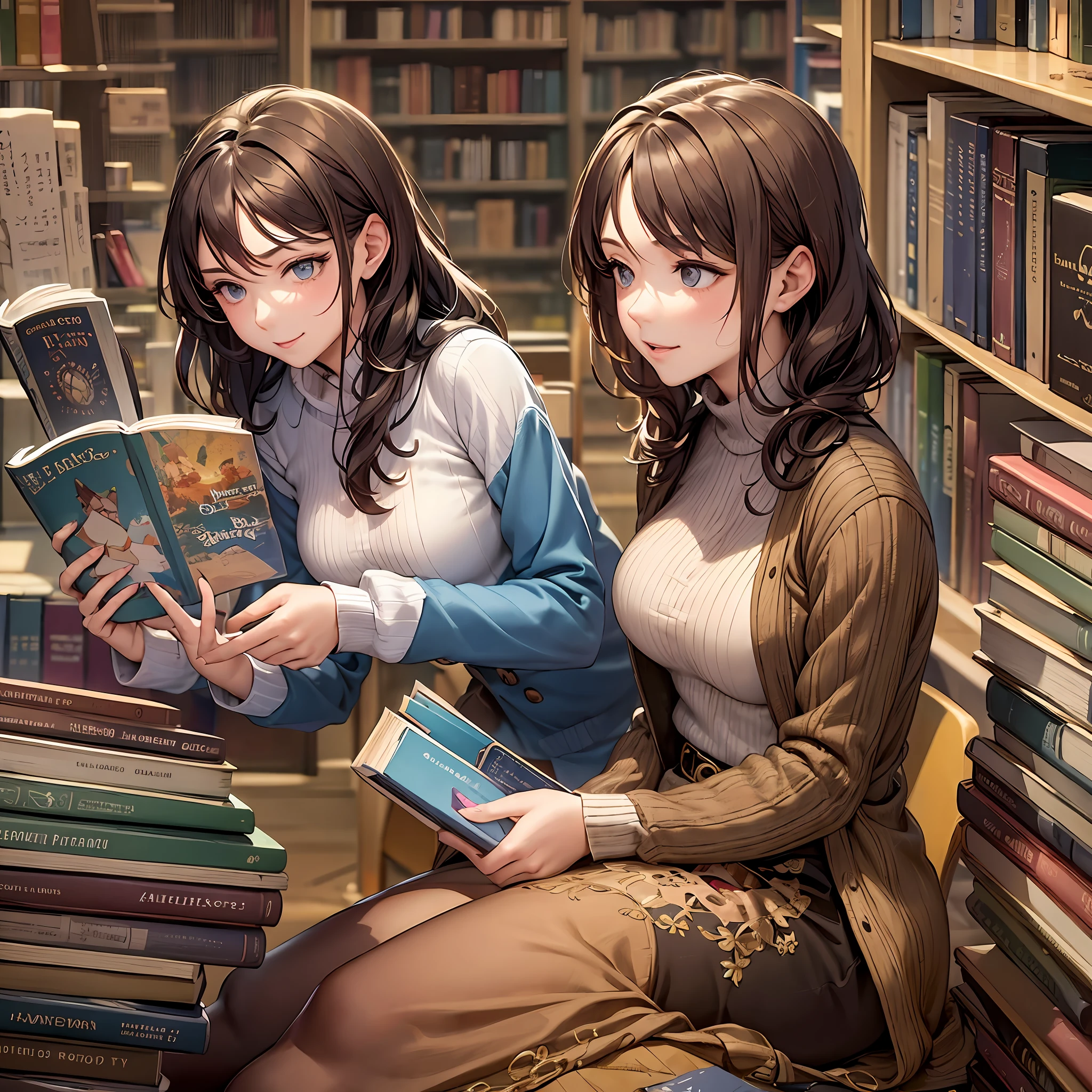 Amelia, a 21-year-old librarian, graced the bustling streets of New York City with her presence. In the heart of the metropolis, nestled among the towering buildings, lay the public library—a haven of knowledge where she found her purpose.
Her allure was undeniable—hazel eyes sparkling with curiosity, a warm smile that welcomed all who crossed her path, and auburn hair cascading gracefully over her shoulders. As Amelia walked amidst the towering bookshelves, it seemed as if she danced amongst the wisdom of the ages.
From a , Amelia had been surrounded by books and stories, igniting a passion for literature that guided her journey into the world of librarianship. With each day, she discovered new joy in assisting visitors, helping them find hidden gems and recommending books based on their interests. The library became more than a place to borrow books; it transformed into a hub of connection and community.
Beyond her role as a librarian, Amelia took pride in curating special events and programs for the library's visitors. From poetry readings to book clubs and workshops, she created opportunities for people to come together, fostering a sense of belonging and kinship in the heart of the city.
In the summer, as the sun streamed through the library's windows, casting gentle patterns on the polished floors, Amelia would steal moments to immerse herself in the enchanting stories within the pages of the books. The library provided her not only a place to work but also a sanctuary for her imagination to soar to distant lands and captivating adventures.
One day, as the sun reached its zenith, a quiet and introspective young man named Alex started visiting the library. Amelia noticed his solitary presence and sensed a kindred spirit in him. With her nurturing demeanor, she offered him a warm welcome and carefully selected books that she believed would speak to his soul.