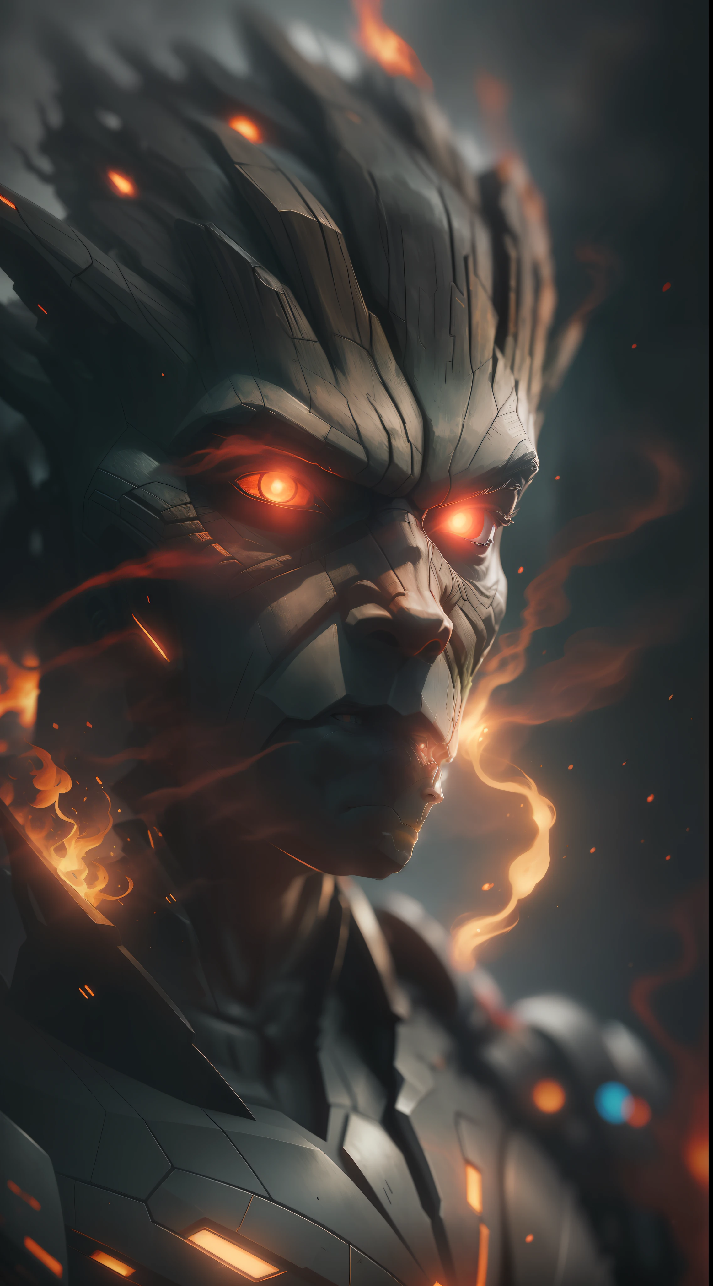 (gloomy shot: 1.1), epic realistic, Cyborg Groot from Marvel in a red smoke cloud, soft cinematic light, Adobe Lightroom, darkroom, HDR, intricate, highly detailed, (depth of field: 1.4), hyper-detail (artstation: 1.4), cinematic, warm light, dramatic light (complex details: 1.1)