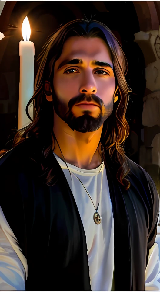 Arafed man with long hair and beard standing in front of a church, Jesus Cristo, Vestido como Jesus Cristo, jesus of nazareth, Retrato de Jesus Cristo, Christian, Jesus, homem bonito, Jovem homem grego, Alejandro, Sebastien Chabal, beautiful man, rabo de cavalo e barba, rosto de Jesus, Gal Yosef, Handsome, Macho bonito