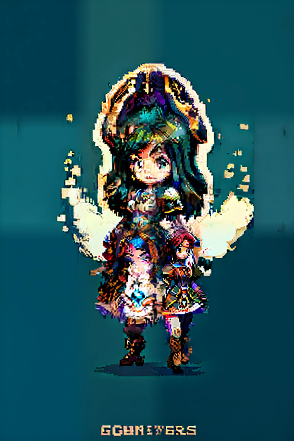 Game standing drawing,brunette color hair,steampunc,Beautiful girl,exquisite detailing,high qulity,vividness,Carry somebody away。