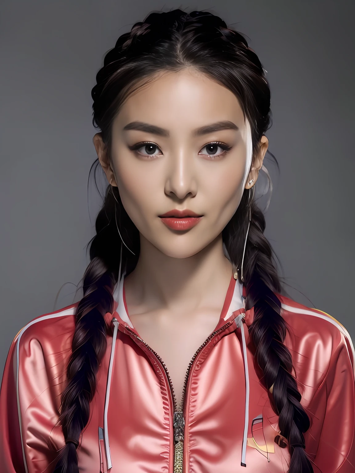 Purple colored hair