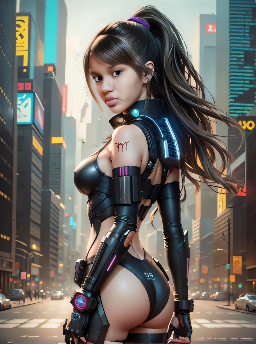 uma mulher com uma roupa futurista com uma arma na cidade, Garota cyberpunk, cyberpunk menina bonita, Cyberpunk 2 0 e. o modelo menina, garota anime cyberpunk, menina de anime cyberpunk feminino, oppai cyberpunk, menina ciborgue bonito, menina ciborgue, ciborgue - menina, mulher cyberpunk, mulheres cyberpunk, menina cyberpunk sonhadora, em cyberpunk city, menina bonita ciborgue