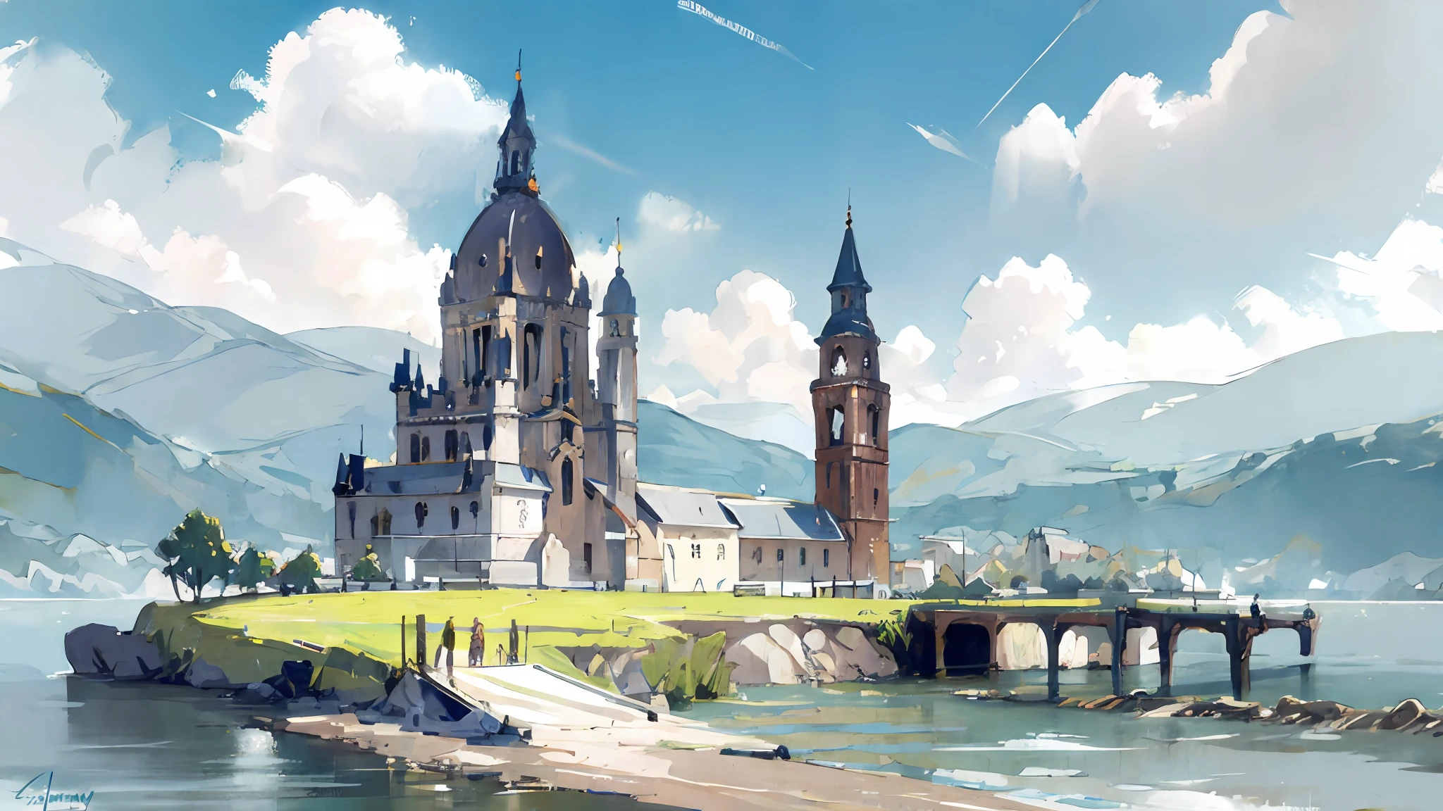 best quality, high resolution, landscape, fantasy