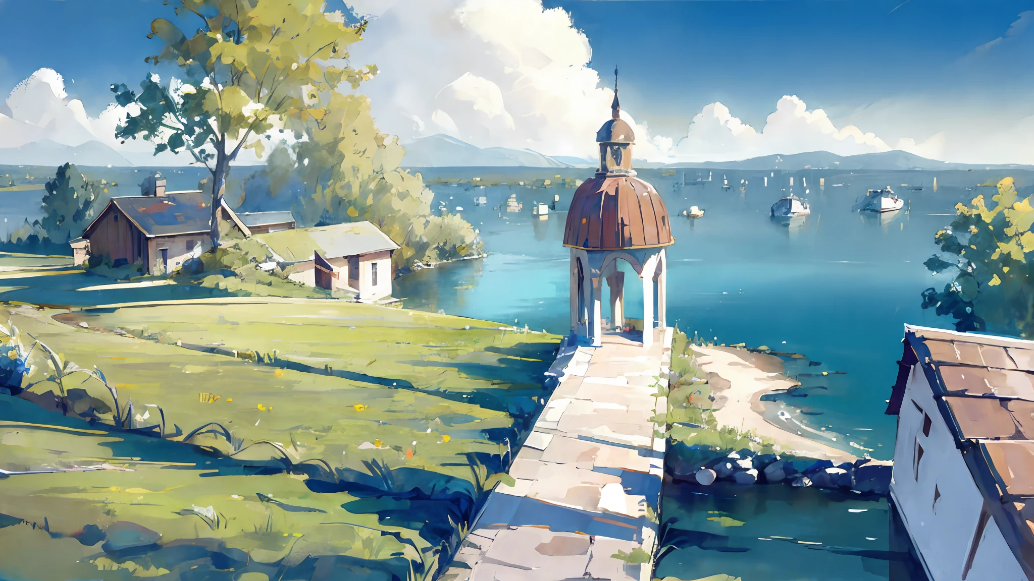 best quality, high resolution, landscape, fantasy