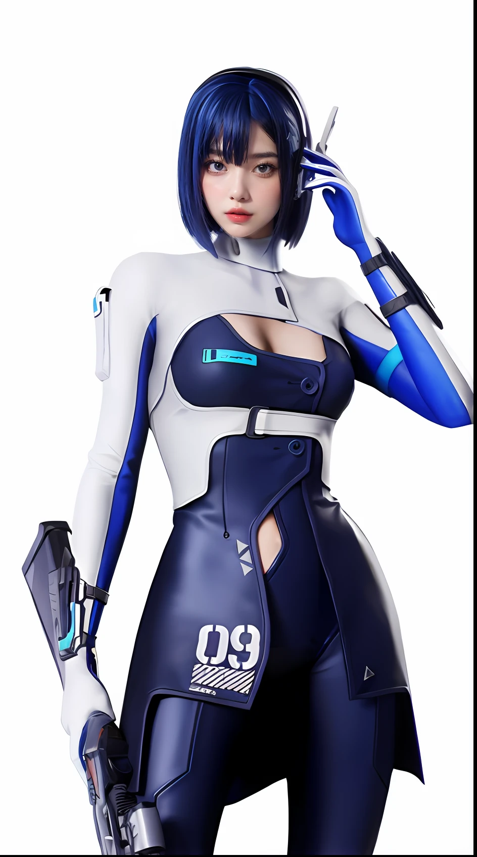 best qualtiy, Full body like,Refined face,pretty face,25 years old woman,slimfigure,Smaller bust,office lady uniform,Office wear,black lence stockings,(Castle background:1.3)