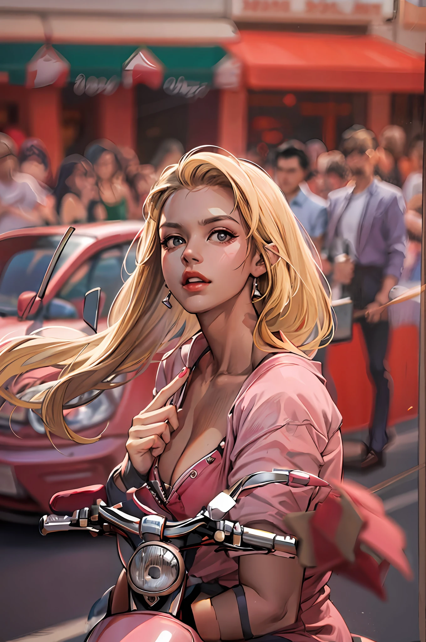 Pink Vespa、The correct Vespa、Correct delineation、