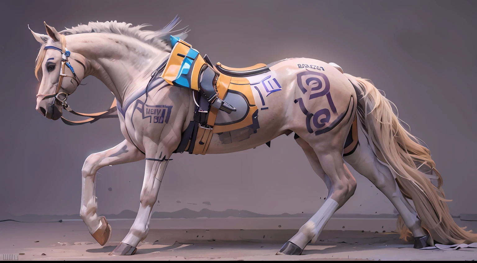 A female centaur,She is famous in the multiverse,She is both a female centaur, half human, half horse, half horse,It is also a female Yingzhao。She blends both images,The first is the head of a horse/neck/Shoulder these parts,After feminization,The upper body transforms into a beautiful female human,Female, half-centaur, half-human, half-horse, half-human,The second is the waist of the horse/hason/gluteal/Legs feminine,Female half-horse with beautiful woman's,Chimer,It's like a female human wearing a half-horse-like costume and making a seamless chimera,This chimerization is based on powerful futuristic technology。The ultra-wide-angle lens captures the image of her sleek and ethereal wings charging and leaping on the ionosphere。Her front half is distinctly feminine,Tall y body,Has K cup teardrop-shaped giant titest,It has a small man's waist butterspanning long legs,The half-horse part of the hind body,Embedded interface in the front half of the body hip position。The horse-shaped, half-horse torso form of her back body is completely female and humanized。A sexy bent -style shaped ribcage embedded in the lower back position of the beautiful woman's body from the upper end of the sternum/lower back/Ventral transverse。Then there are the sexy beauty'sright hips,Her entire body has been completely feminized,Including the half-horse part。Mechanized armor covers the legs with knee-shaped anti-joints and feet,And these parts are highly anthropomorphic,This makes her legs graceful and slender,Her four horse legs exploded in length proportions and was slender and toned,Under the legs are skinny white feet dressed in Skyscraper Heels,Use Midjourney's advanced stroke tools and color palettes, as well as texture packs, model packs, and texture tools,Concentration,Femaleize all parts of her original equine physiologic appearance,And give these parts an ergonomic appearance,Fine treatment of the thoracic and abdominal cavity of the posterior body,As well as hips and