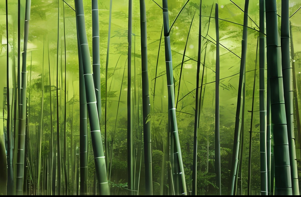 bamboo forrest、Contre-Jour、Soft light