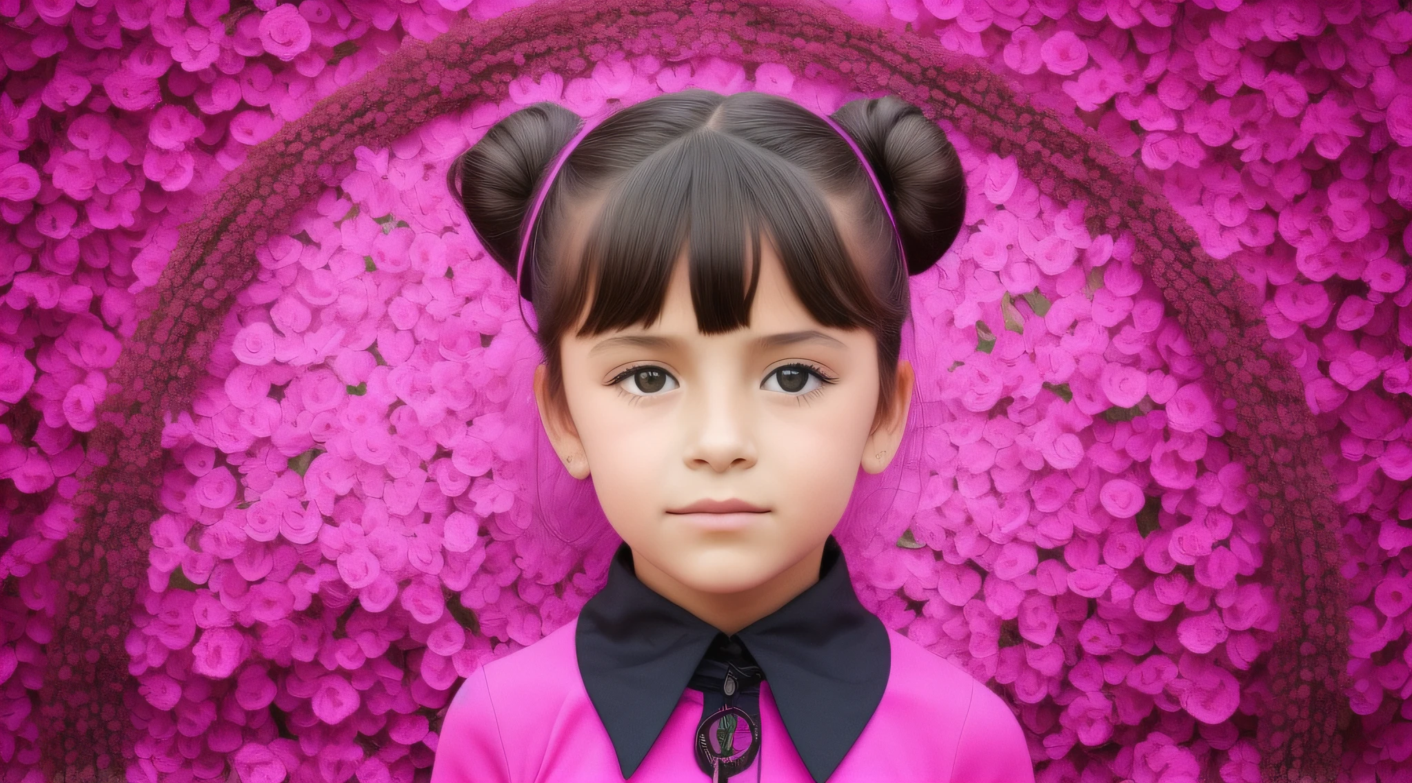 girl CHILD , Loira russa bun in hair , gelado, diversas cores.