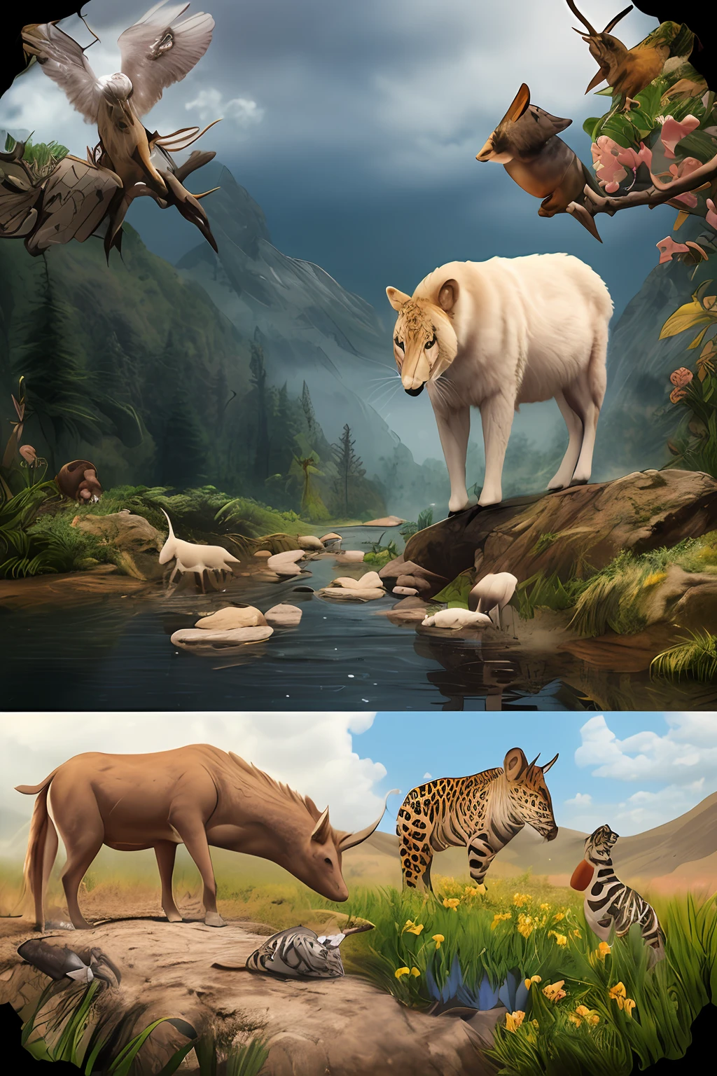 Create a complete animal story