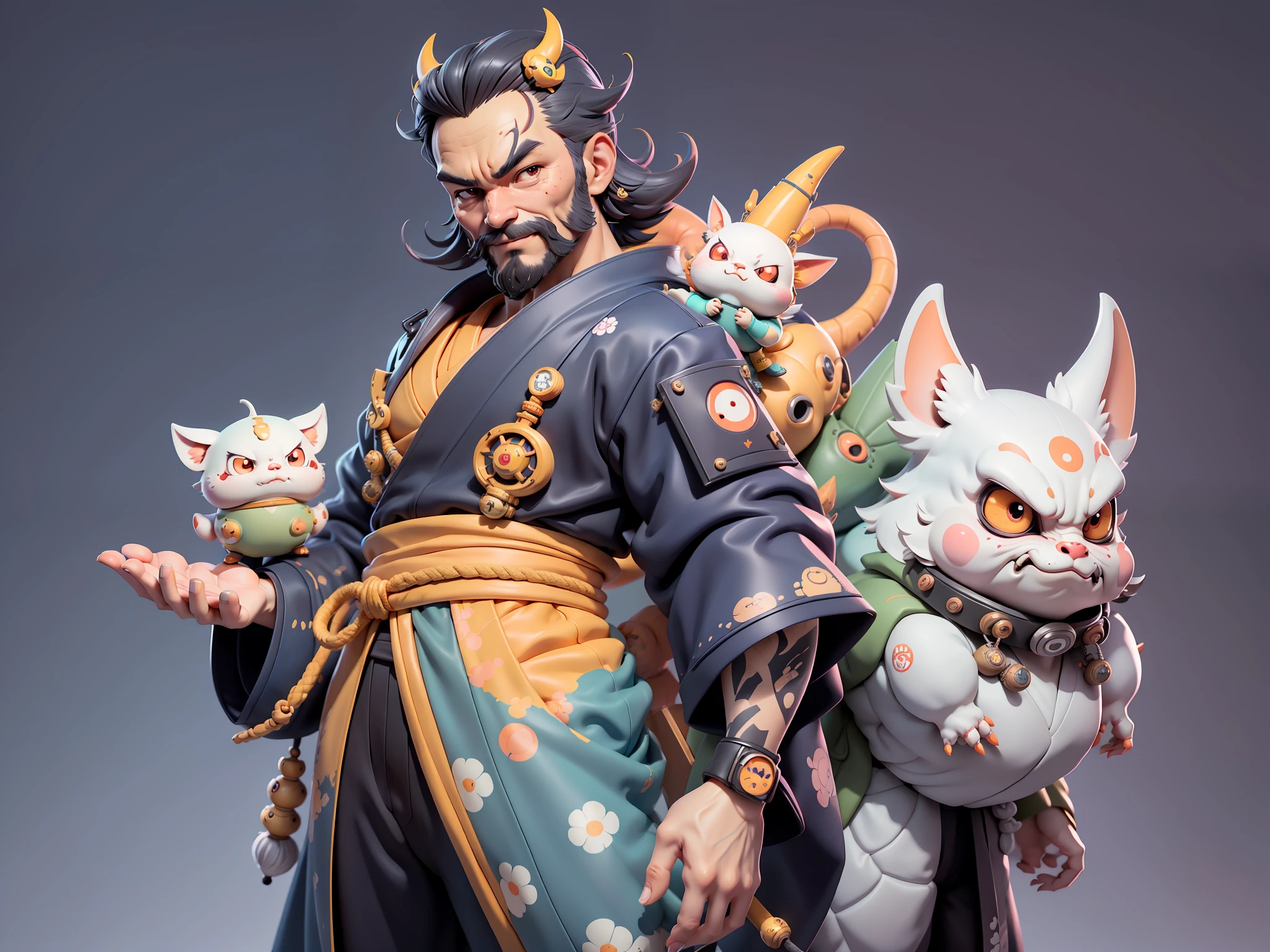 (Daisaku),(Need),(Super meticulous),(full bodyesbian:1.2),Japanese ukiyo-e girl,japanese geisha,Beautiful,Oriental dragon,Aeolian Thor,Raised sexy,爆乳,Oriental face,TV Anchor,Bust portrait illustration,Alone,In black suit,a blue tie,The face is slightly chubby,The face was clean,without a beard,Black super short hair,Black eyes,Smile confidently,3C computer sub-products,iPad, iphone,Digital painting,3D character design by Mark Clairen and Pixar and Hayao Miyazaki and Akira Toriyama,The illustration is a high-definition illustration in 4K resolution,With very detailed facial features and cartoon-style visuals。