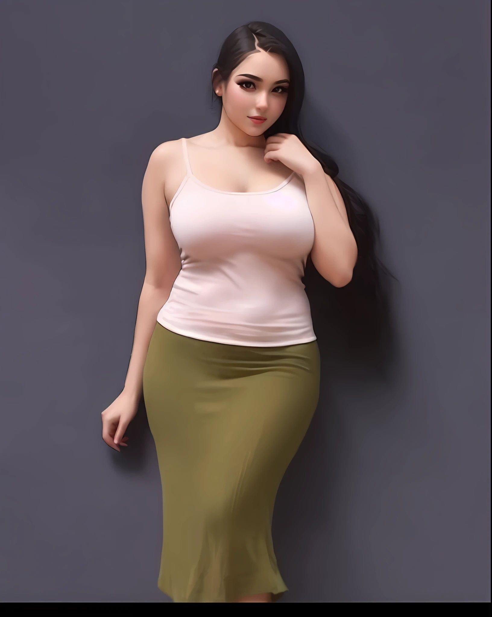 Make beautiful girl, realistic face, largest breast and body, no background change, no hairstyle change