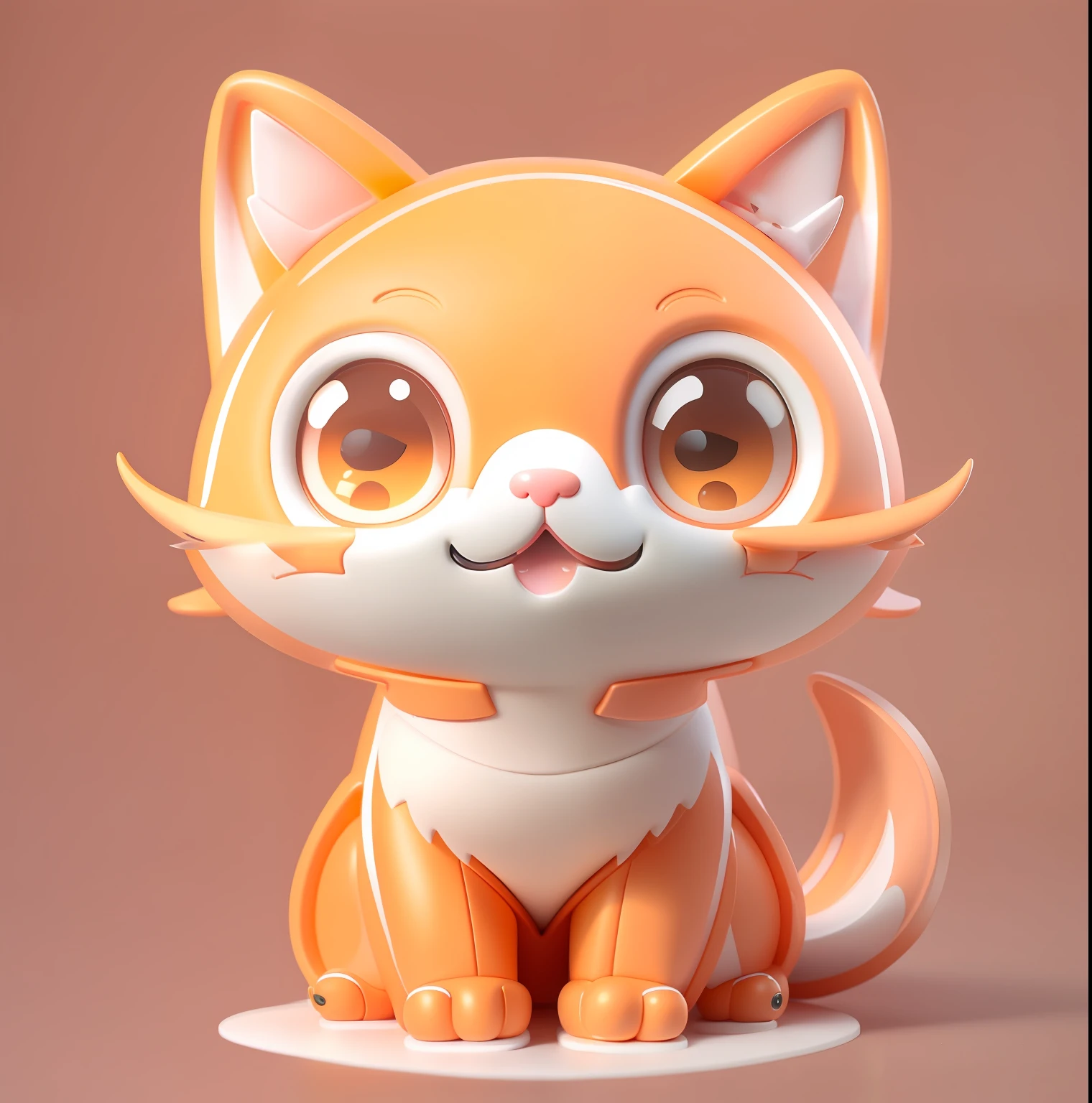 Cute cat,largeeyes,Cute and cute,ssmile,Orange