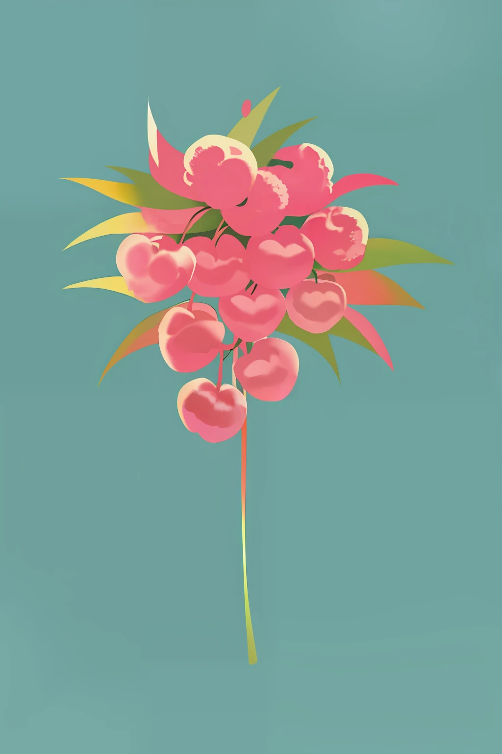 Lychee illustration