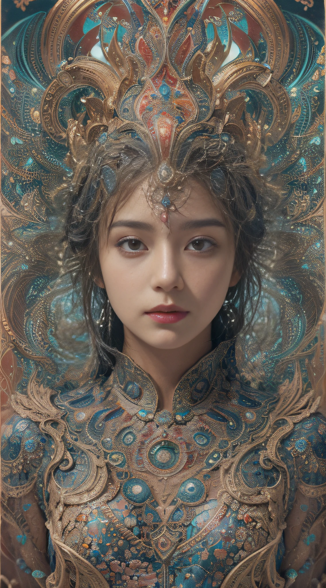 (masterpiece, top quality, best quality, official art, beautiful and aesthetic:1.2), (1girl), extreme detailed,(fractal art:1.3),colorful,highest detailed,