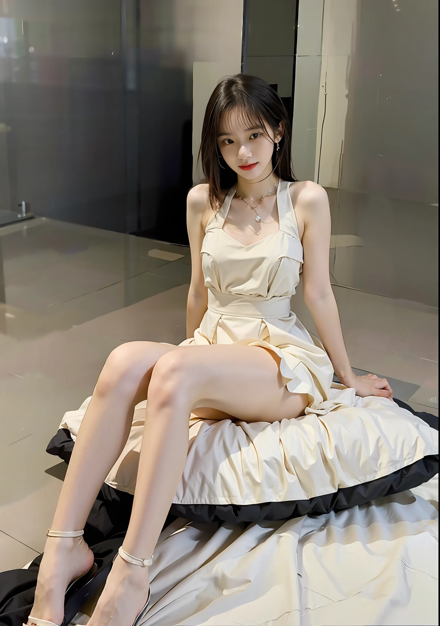 best qualtiy,tmasterpiece,超高分辨率,(realisticlying:1.4),s girl,Juvenile,In a luxury yacht
