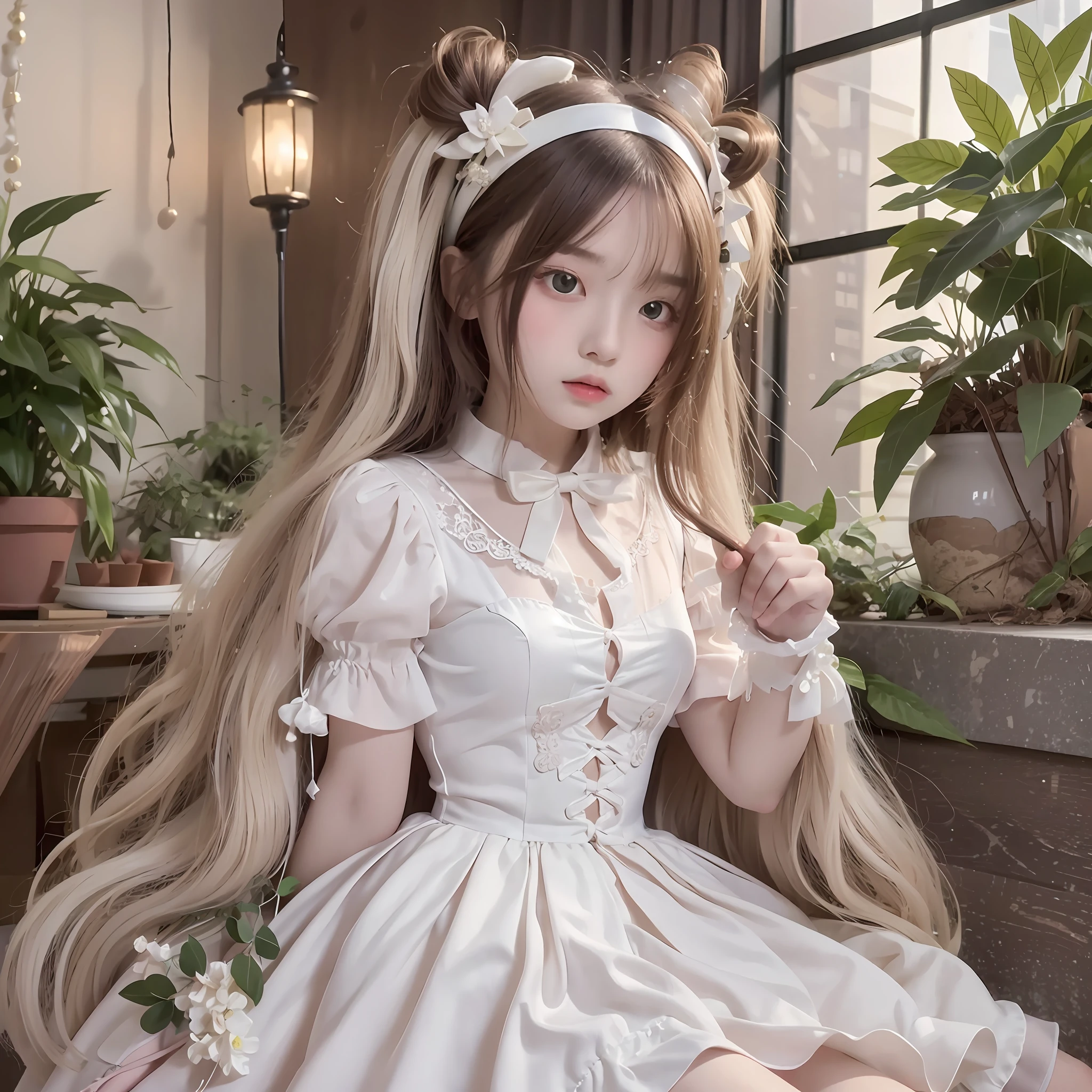 masterpiece, best quality, 1girl, solo, voxel art,
nuclear powerplant, white girl,
ivory hair, mauve eyes, upset,
absurdly long hair, low twintails,
cake dress, trim dress,
ribbon, Plant Hair Ornament , Pearls, Arm cuffs,
classic, medieval, noble