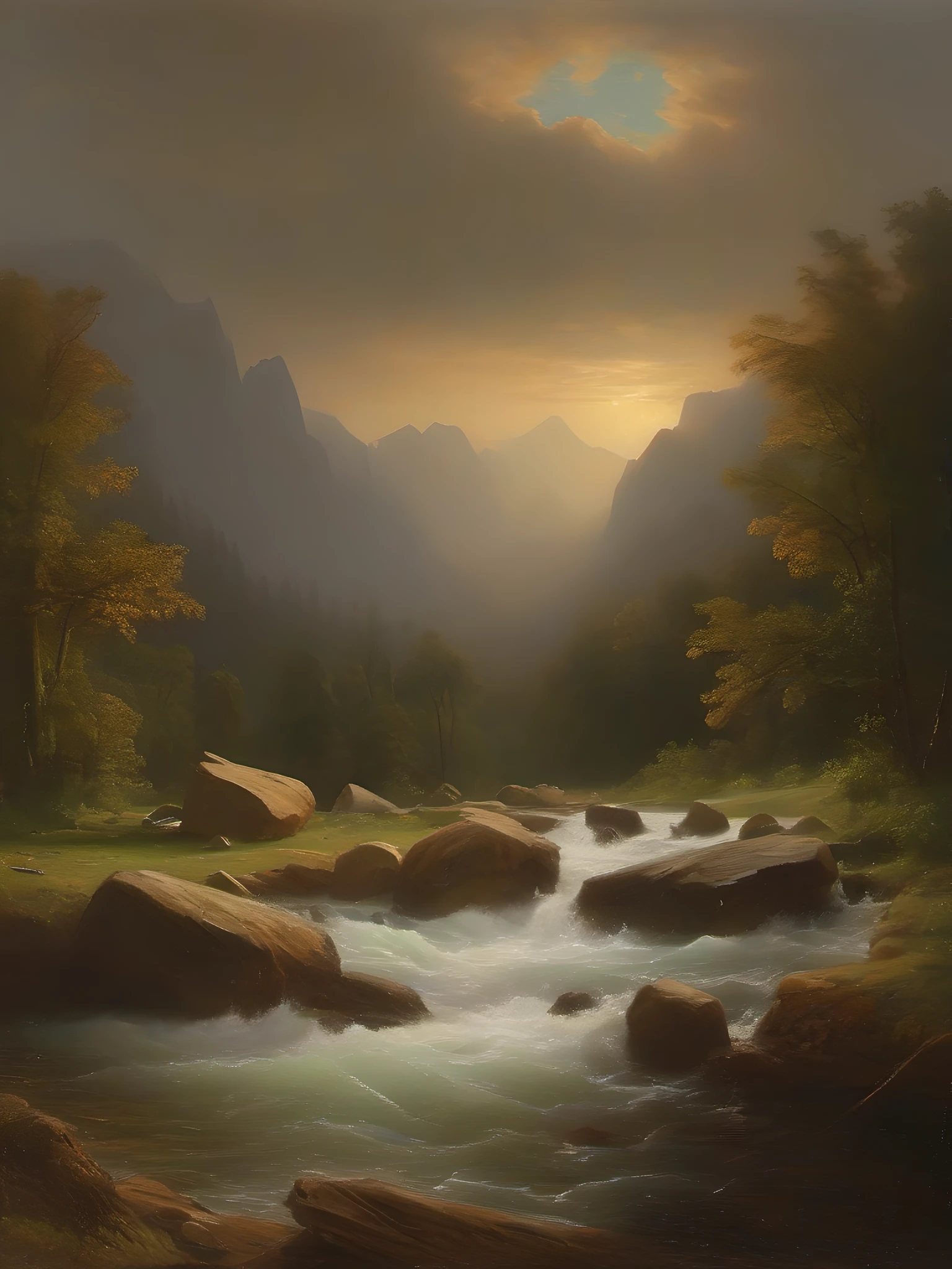 style of Albert Bierstadt