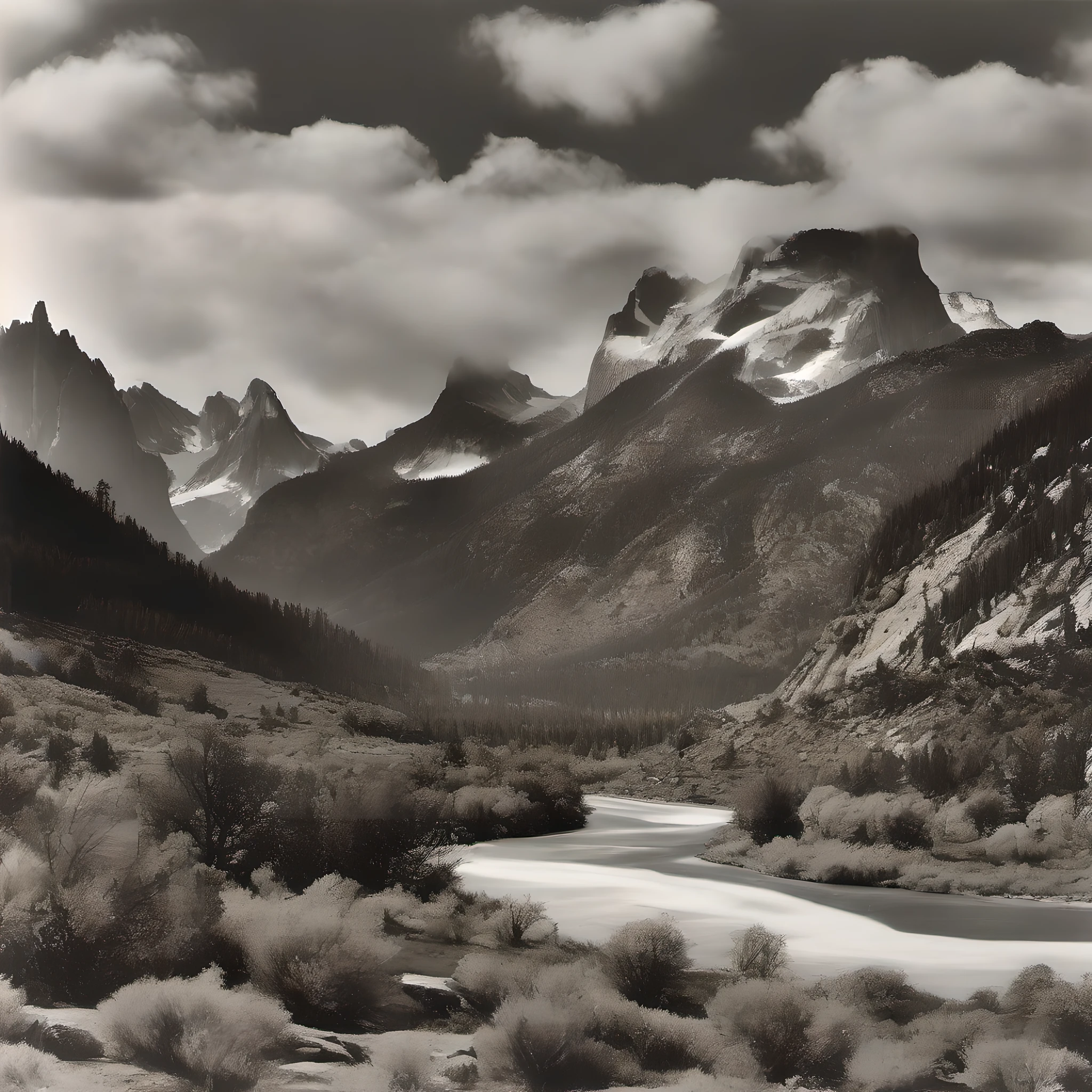 style of Ansel Adams