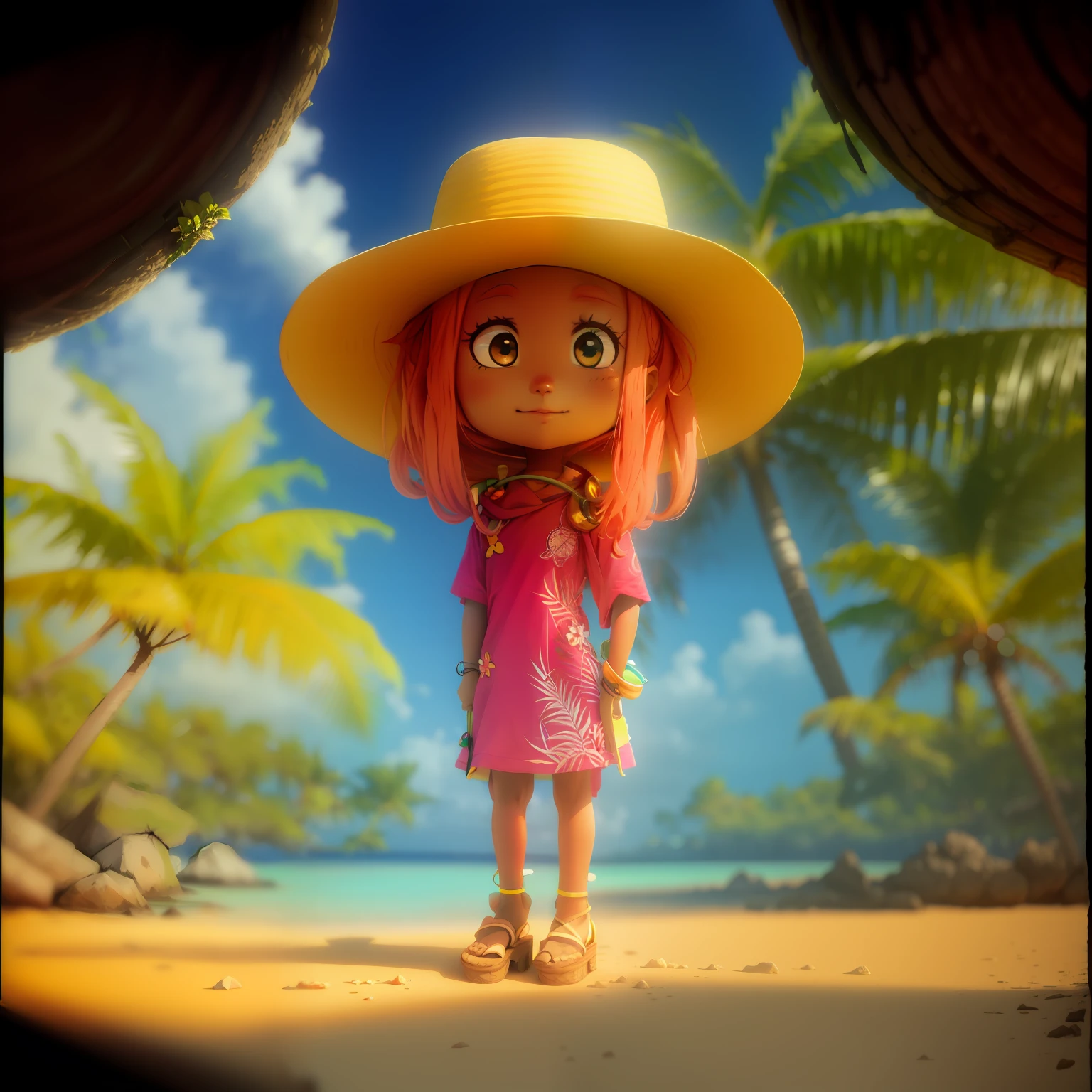 Kizi,On a tropical island