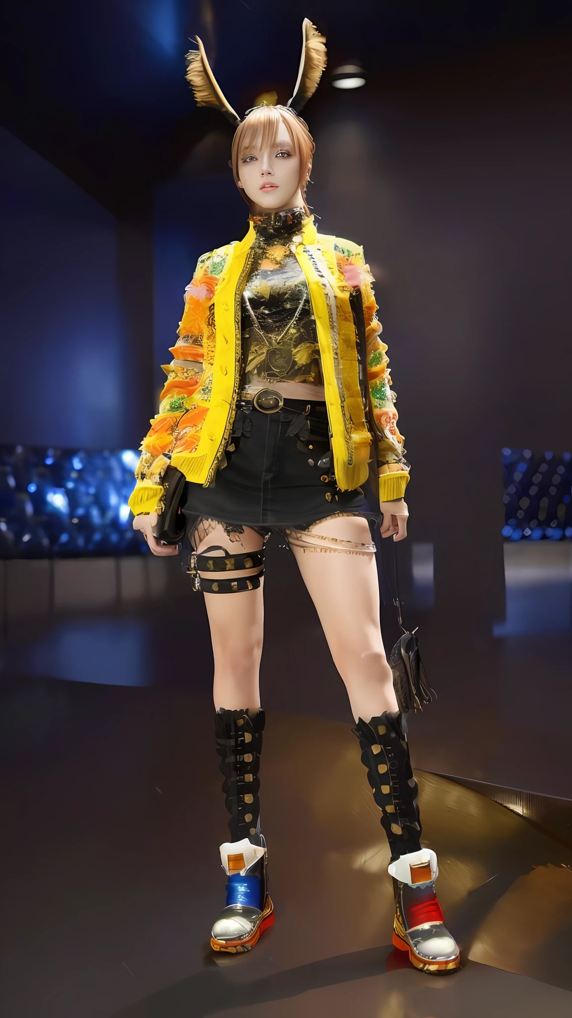 fashion gameplay screenshot, hair gameplay screenshot, (8k, best quality, masterpiece:1.2), (realistic, photo-realistic:1.37), ultra-detailed, 1 girl,cute, solo, full body!! maximalist details