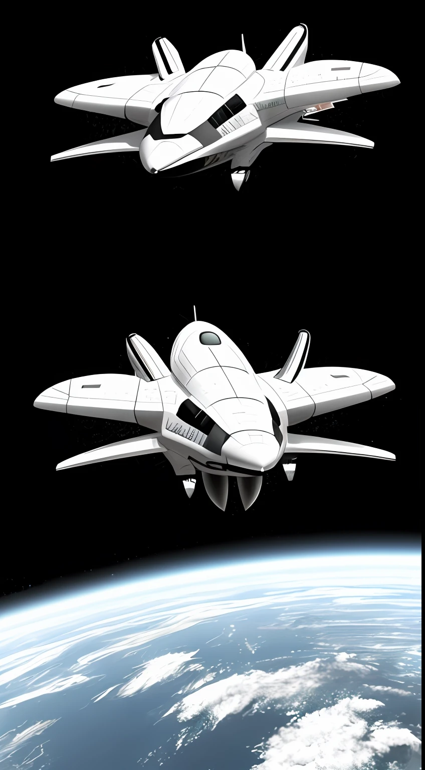 Space shuttle Starship，scifi style，Future Style