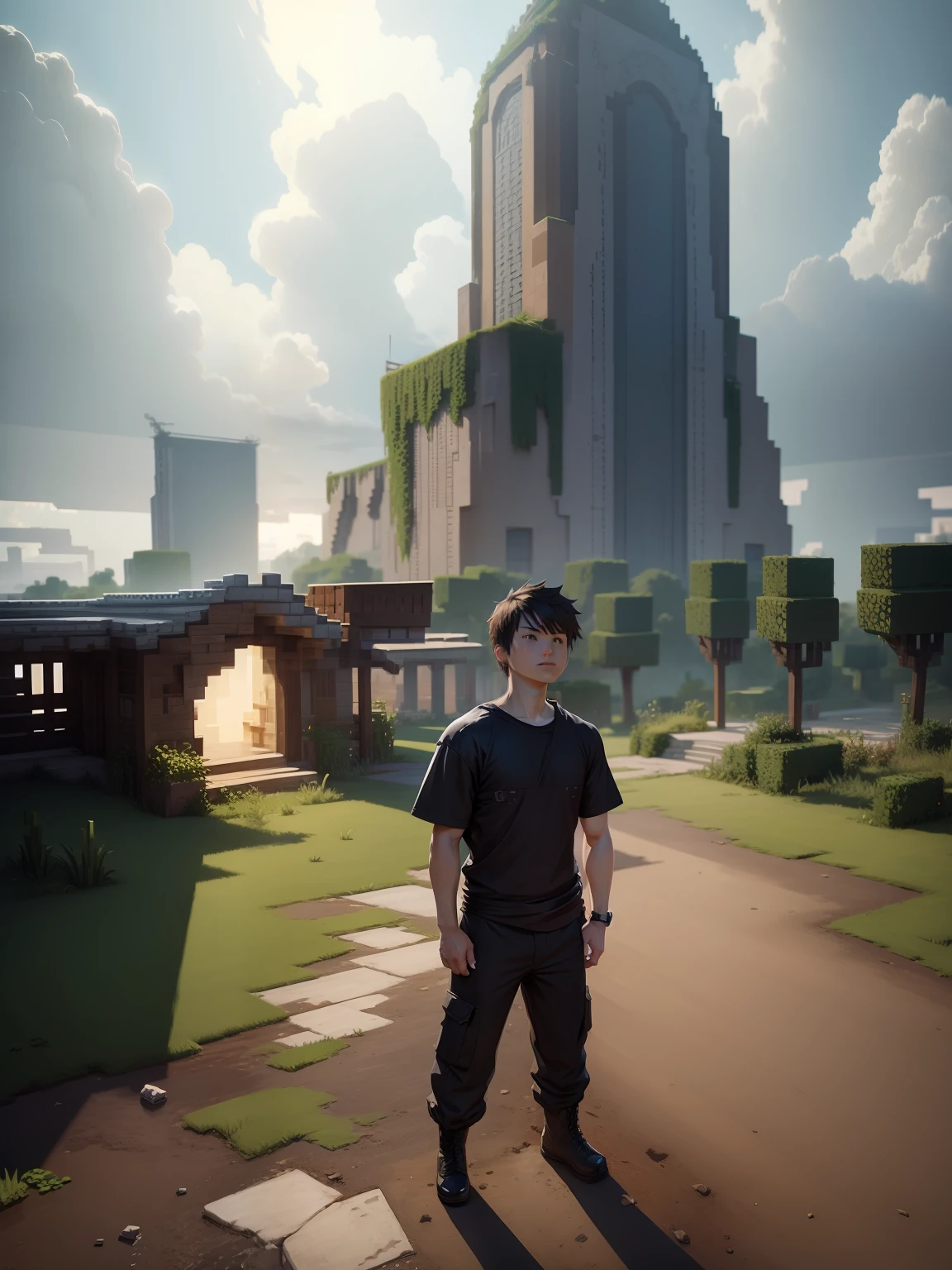 Change background Minecraft realistic, avatar, anime, one-piece, boy