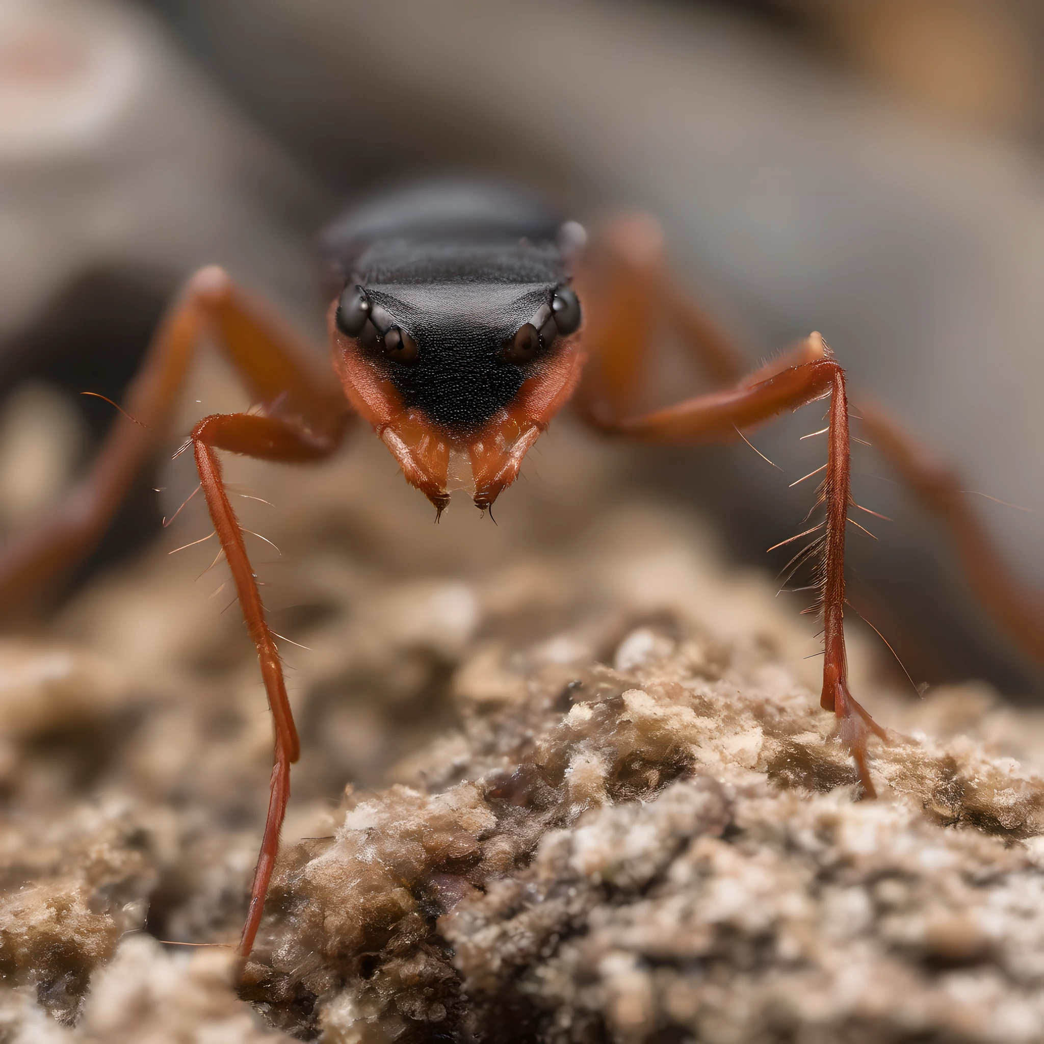 a ninja ant, very fierce and aggressive