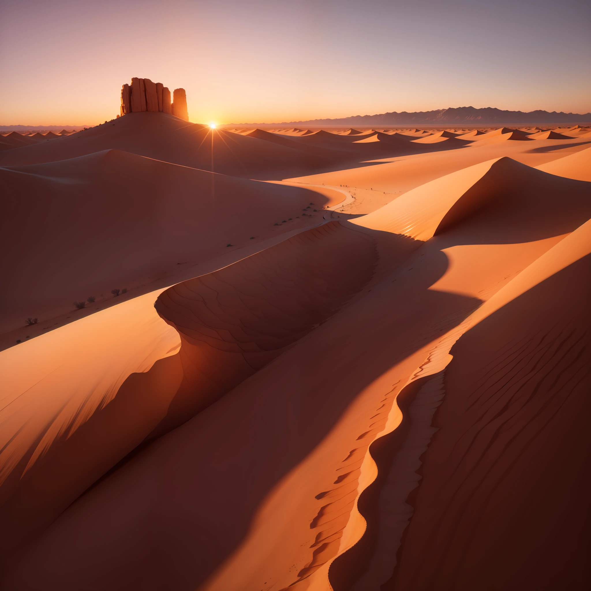 The desert smokes,Long River sunset