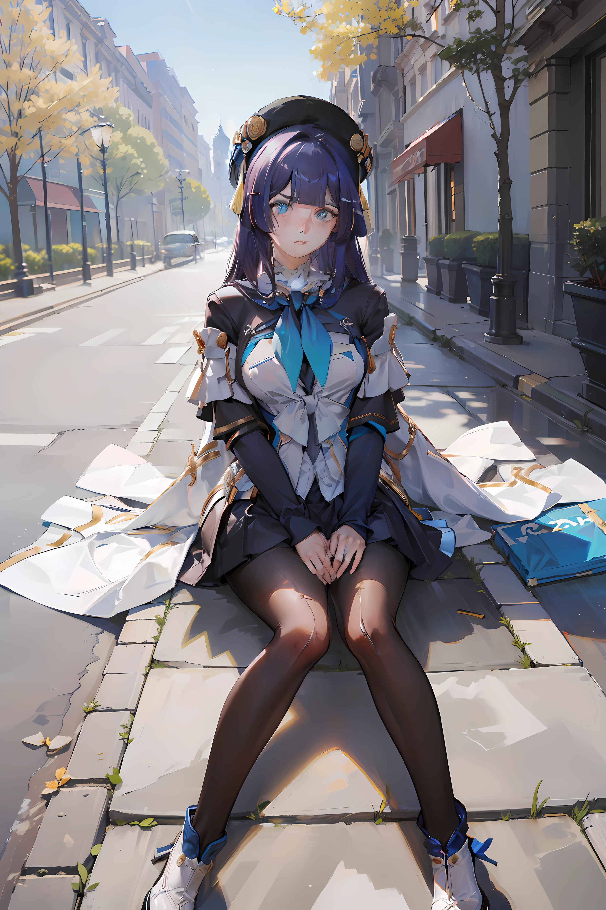 (masterpiece),best quality, expressive eyes, perfect face, 1girl,
big breast, H-cup, good breast, beautiful, gorgeous,anime,girl,lora, PelaV4, pantyhose, w sitting,w sitting on ground, legs on ground,arms between legs,both arms between legs,hands between thighs